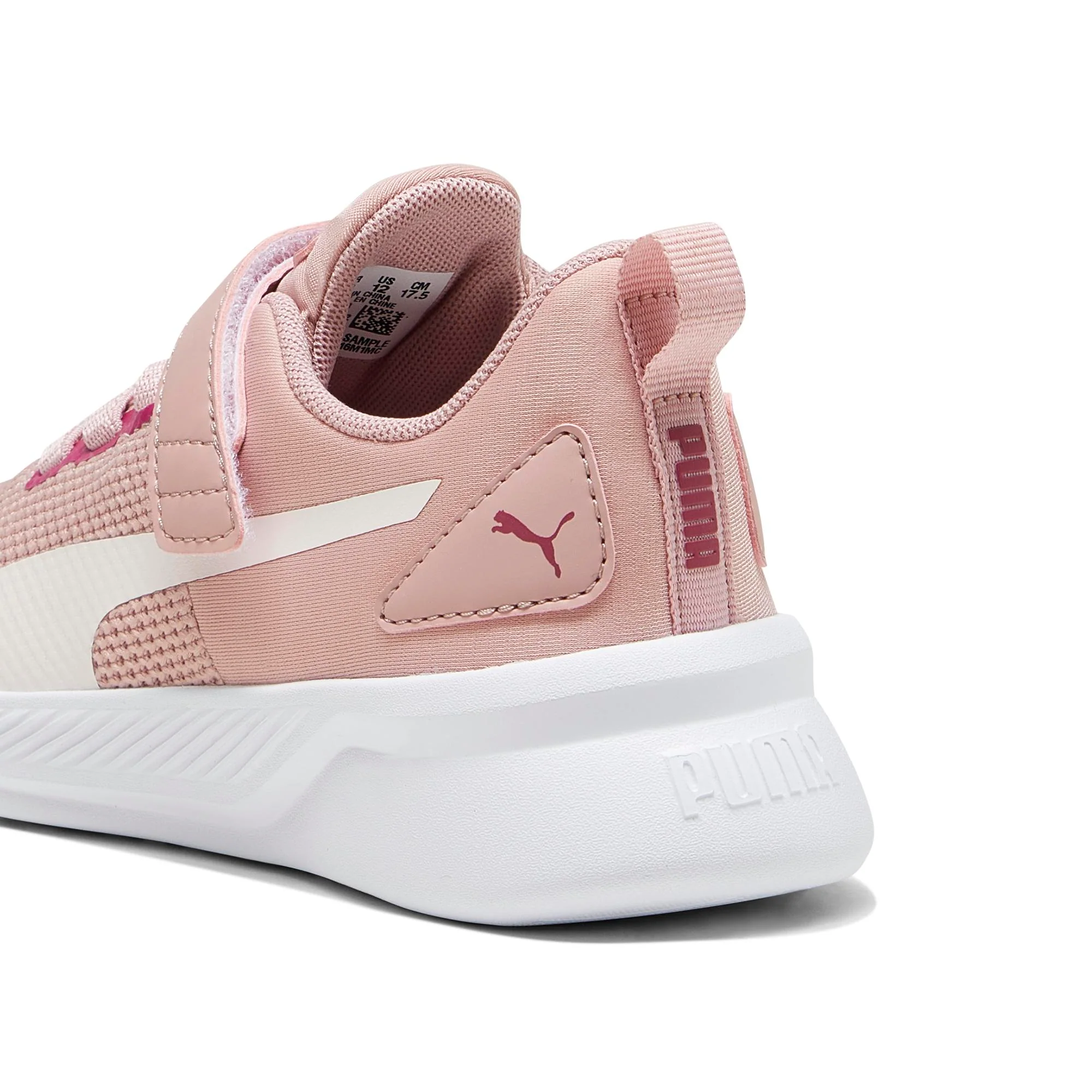 Scarpe da ginnastica rosa da bambina con striscia laterale Puma Flyer Runner V PS - Image 2