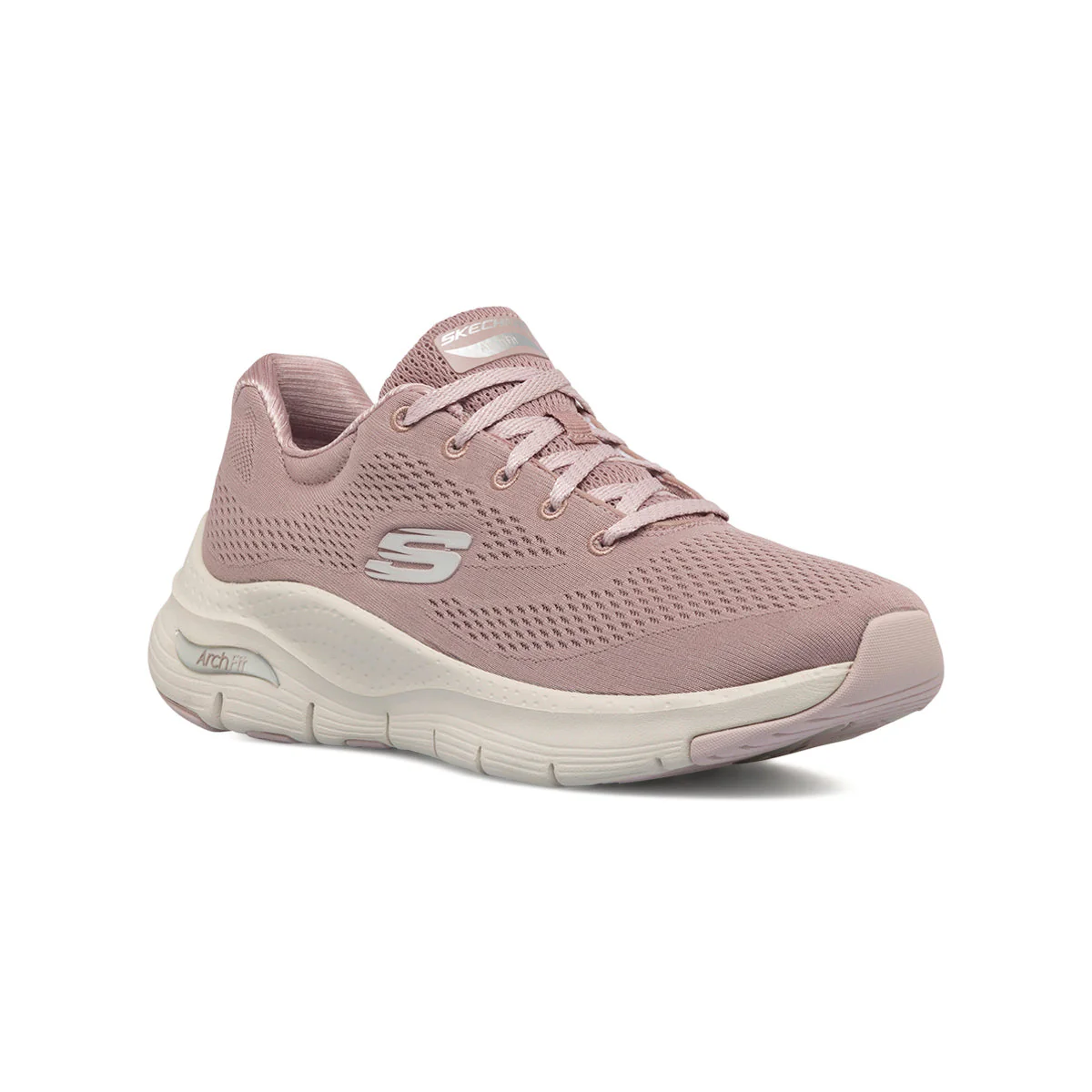 Scarpe da ginnastica rosa da donna con soletta Arch-Fit Skechers Comfy Wave - Image 2