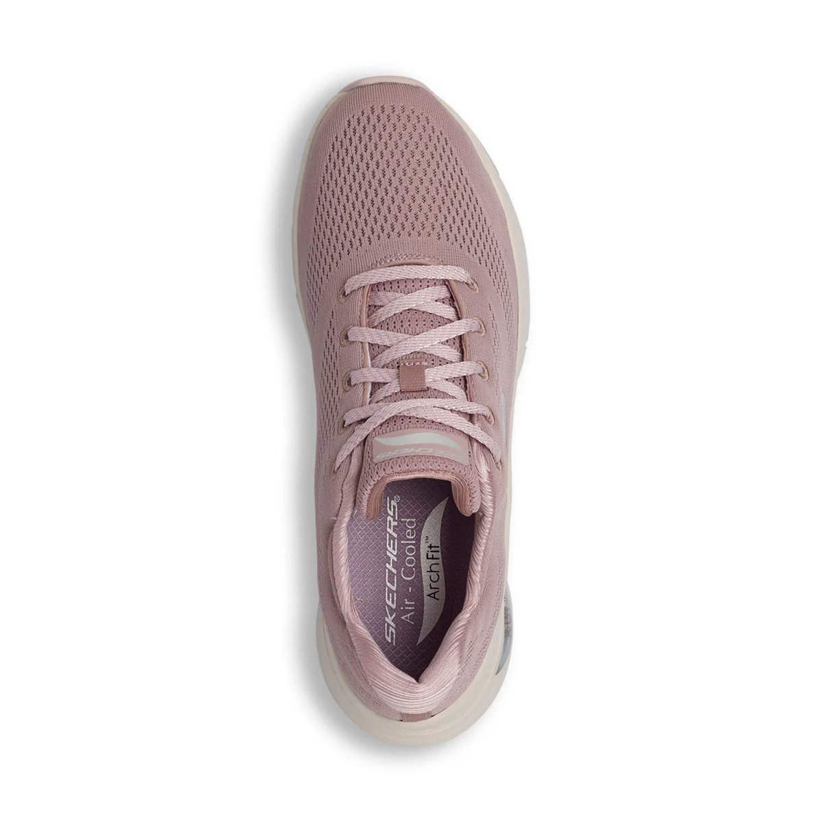 Scarpe da ginnastica rosa da donna con soletta Arch-Fit Skechers Comfy Wave - Image 6