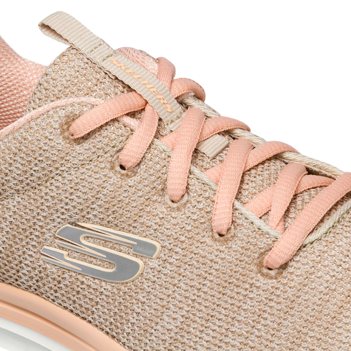 Scarpe da ginnastica rosa da donna con sottopiede Memory Foam Skechers Graceful Twisted Fortune - Image 6
