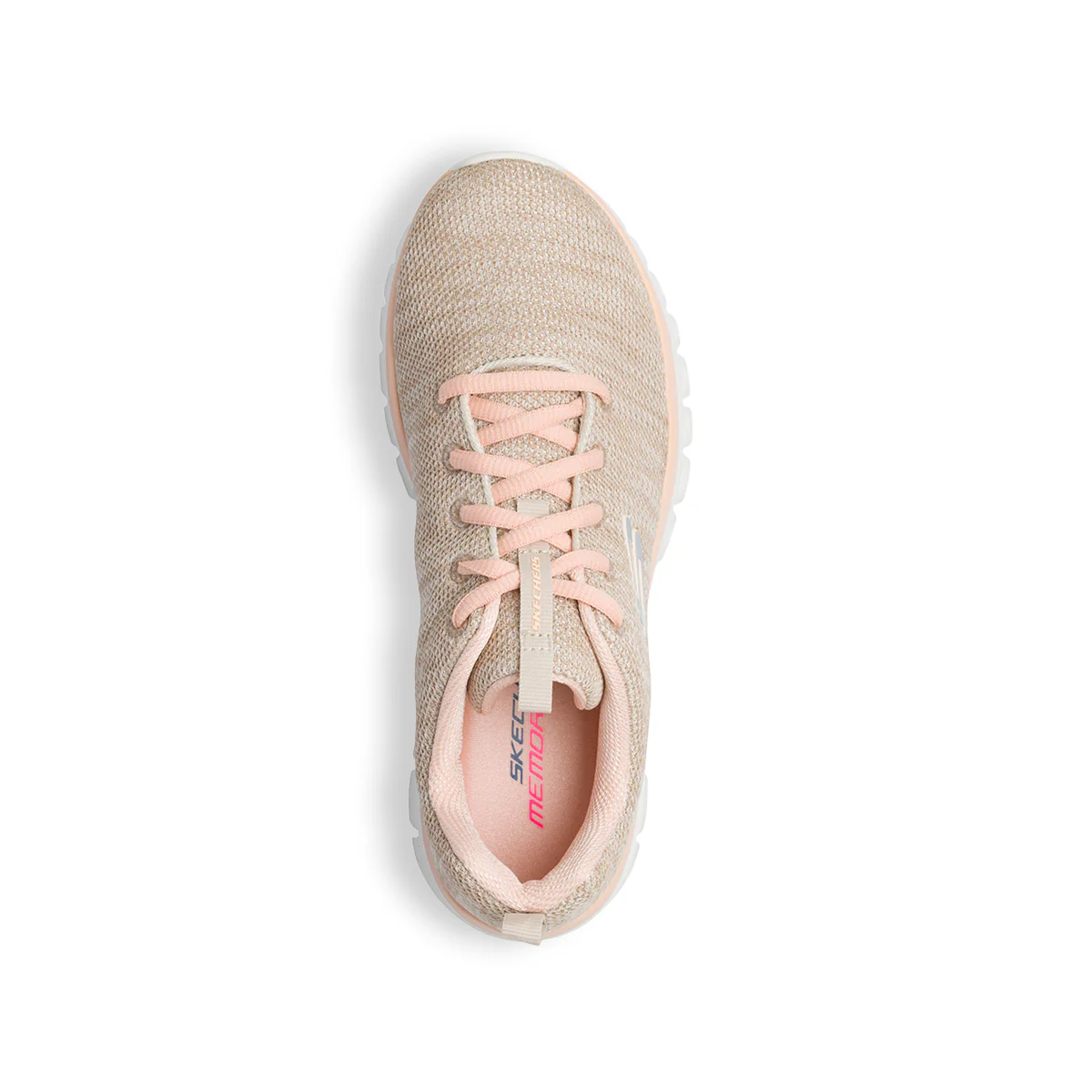 Scarpe da ginnastica rosa da donna con sottopiede Memory Foam Skechers Graceful Twisted Fortune - Image 8