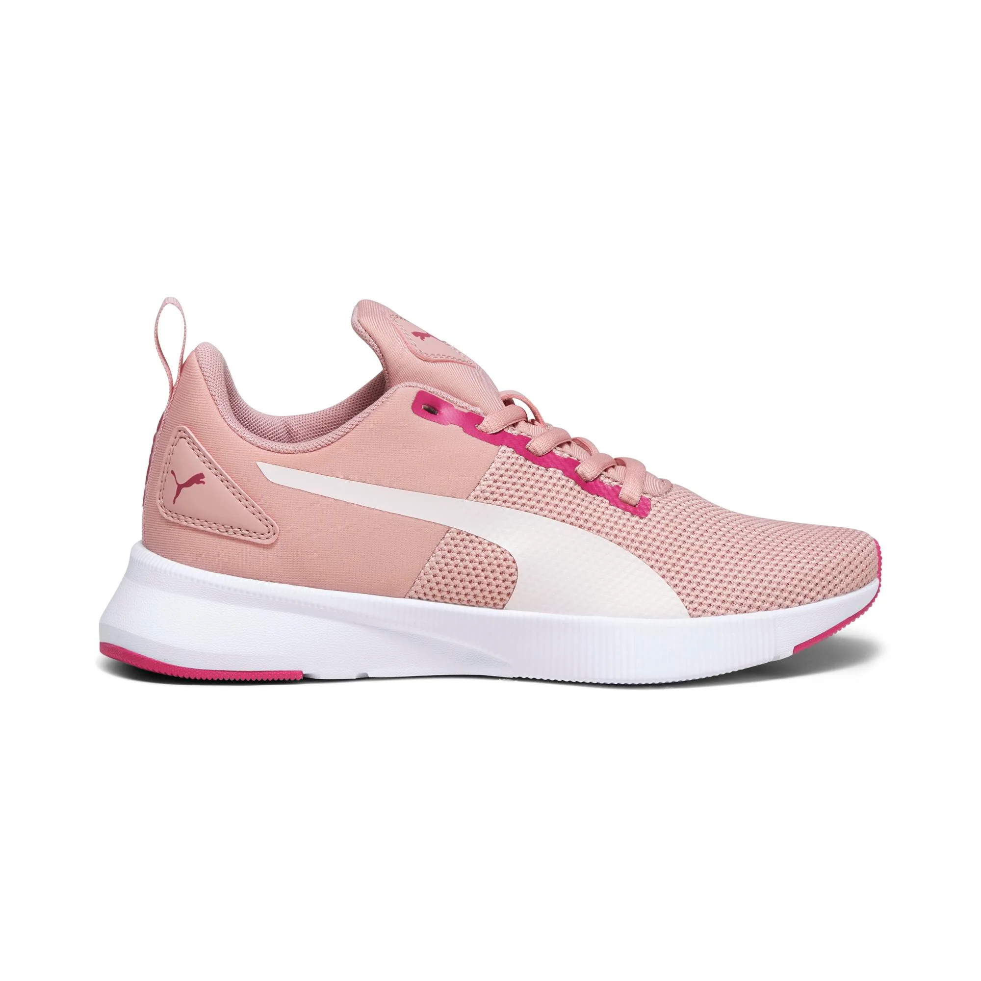 Scarpe da ginnastica rosa da ragazza con striscia laterale Puma Flyer Runner Jr - Image 5