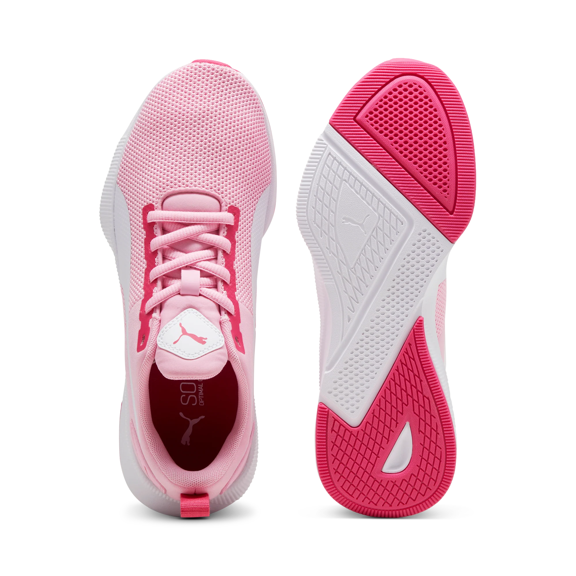 Scarpe da ginnastica rosa da ragazza con velcro Puma Flyer Runner Jr - Image 4
