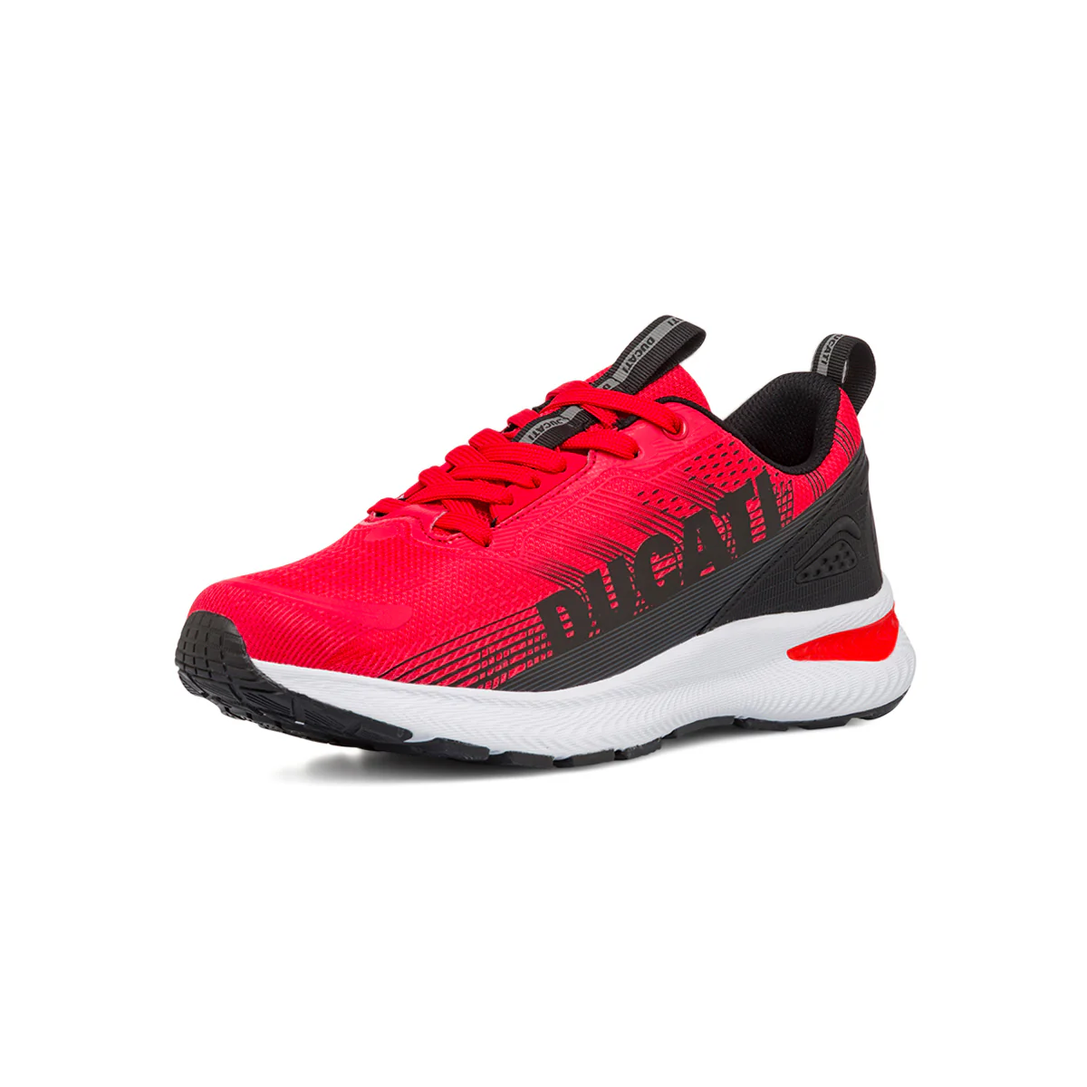 Scarpe da ginnastica rosse da Uomo con logo in contrasto nero Ducati - Image 2