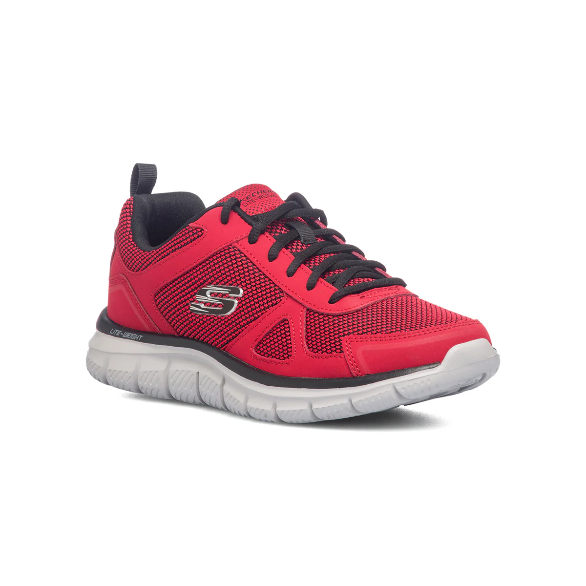 Scarpe da ginnastica rosse da uomo con suola Lite-Weight Skechers Track - Image 2