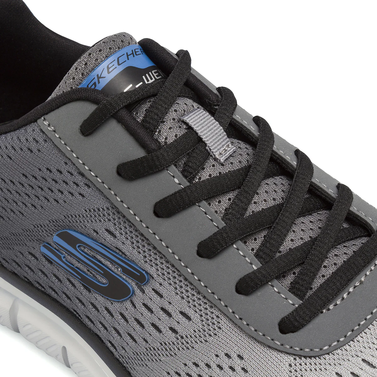 Scarpe da ginnastica Uomo Grigie in mesh con Memory Foam Skechers - Image 4