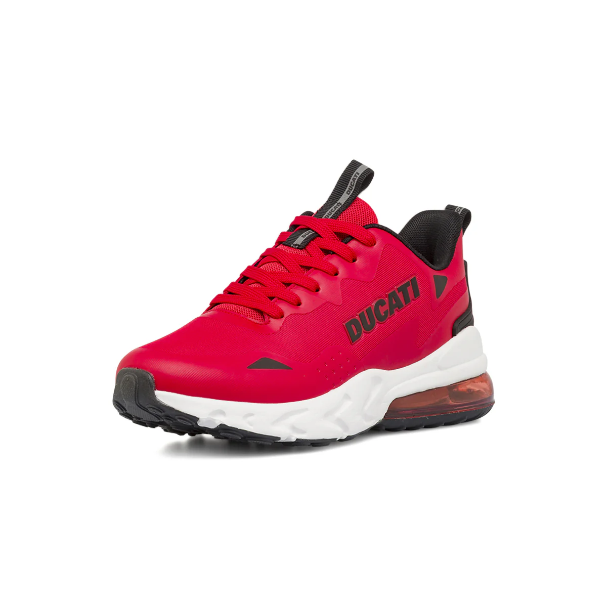 Scarpe da ginnastica uomo rosse con dettagli neri Ducati - Image 2