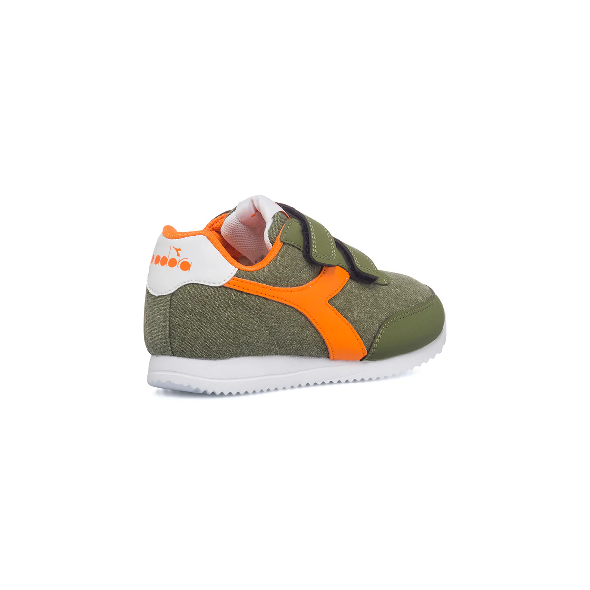 Scarpe da ginnastica verdi da bambino con logo laterale a contrasto Diadora Jog Light Ps - Image 3