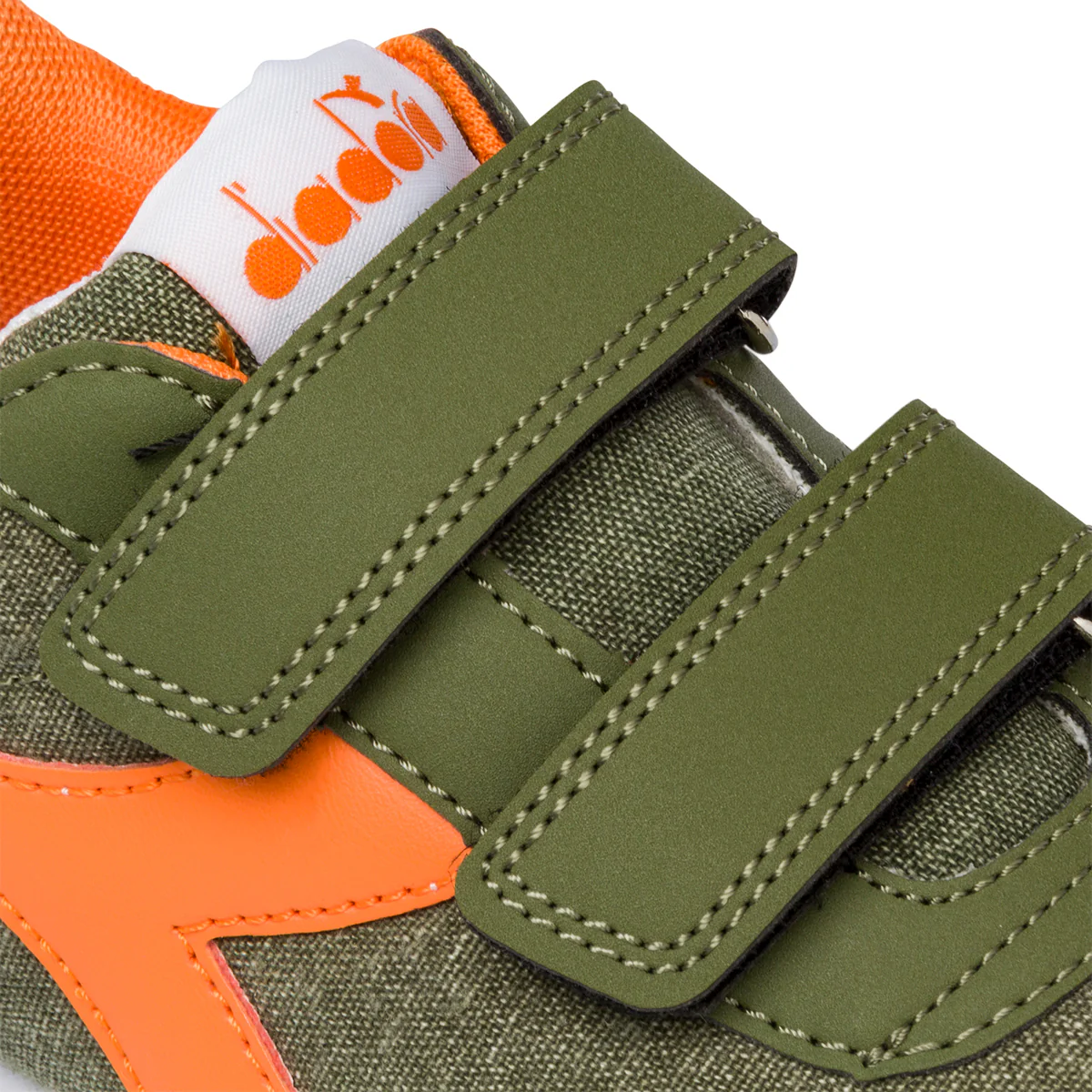 Scarpe da ginnastica verdi da bambino con logo laterale a contrasto Diadora Jog Light Ps - Image 7