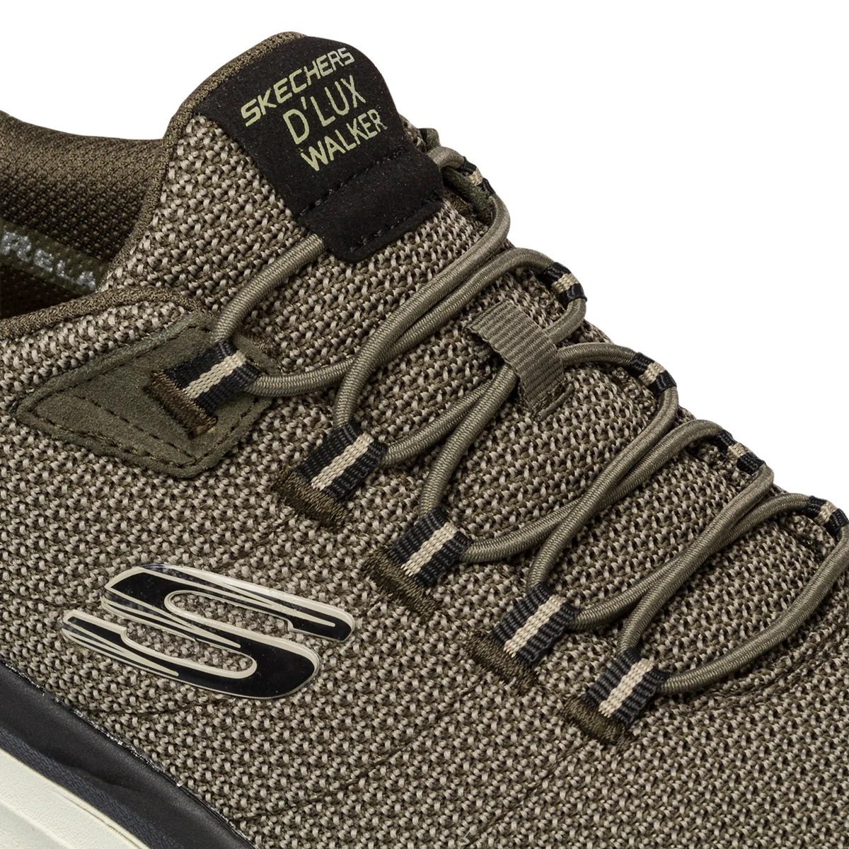 Scarpe da ginnastica verdi da uomo con sottopiede Memory Foam Skechers D'Lux Walker Bersaga - Image 6