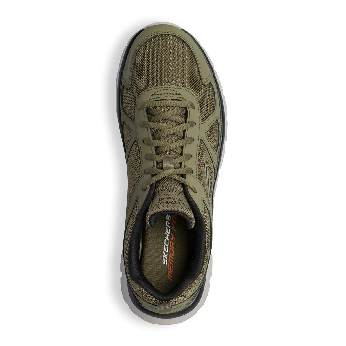 Scarpe da ginnastica verdi da uomo con suola Lite-Weight Skechers Track - Image 6