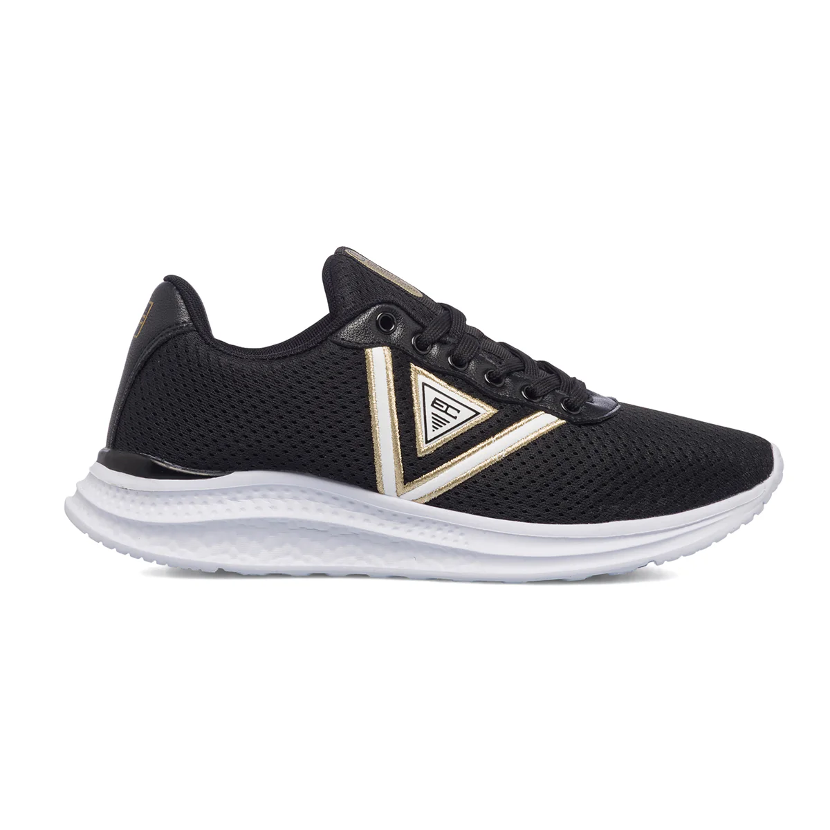 Scarpe da jogging nere in mesh da donna Enrico Coveri Powell