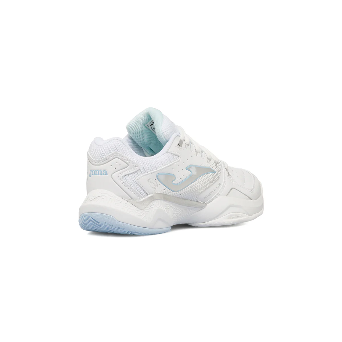 Scarpe da padel bianche da donna con dettagli azzurri e argento Joma T.Master 1000 - Image 3
