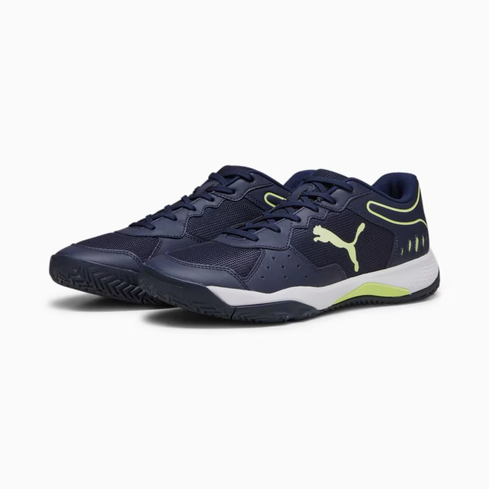 Scarpe da padel blu da uomo con dettagli gialli Puma Solarsmash RCT
