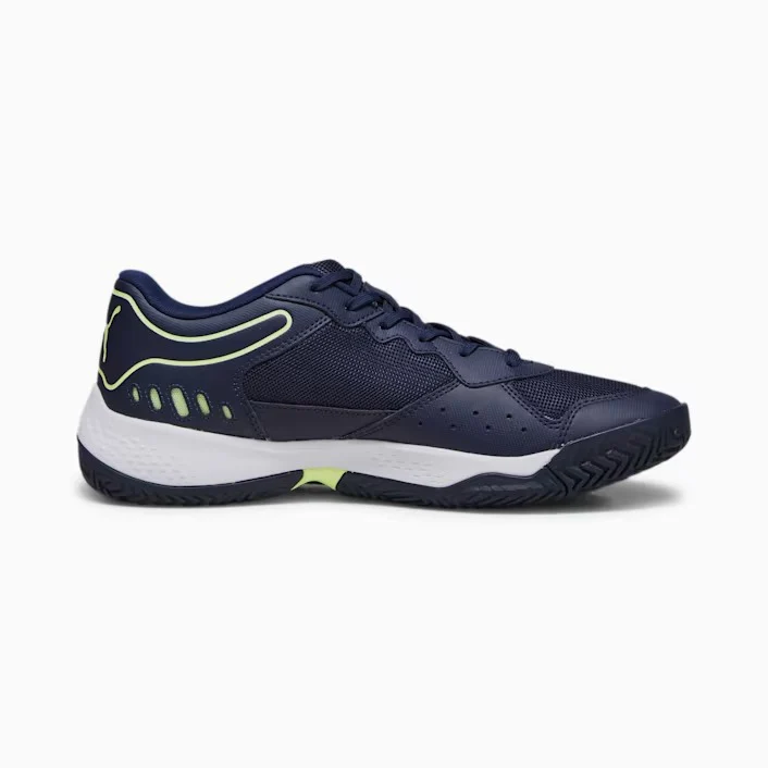 Scarpe da padel blu da uomo con dettagli gialli Puma Solarsmash RCT - Image 5