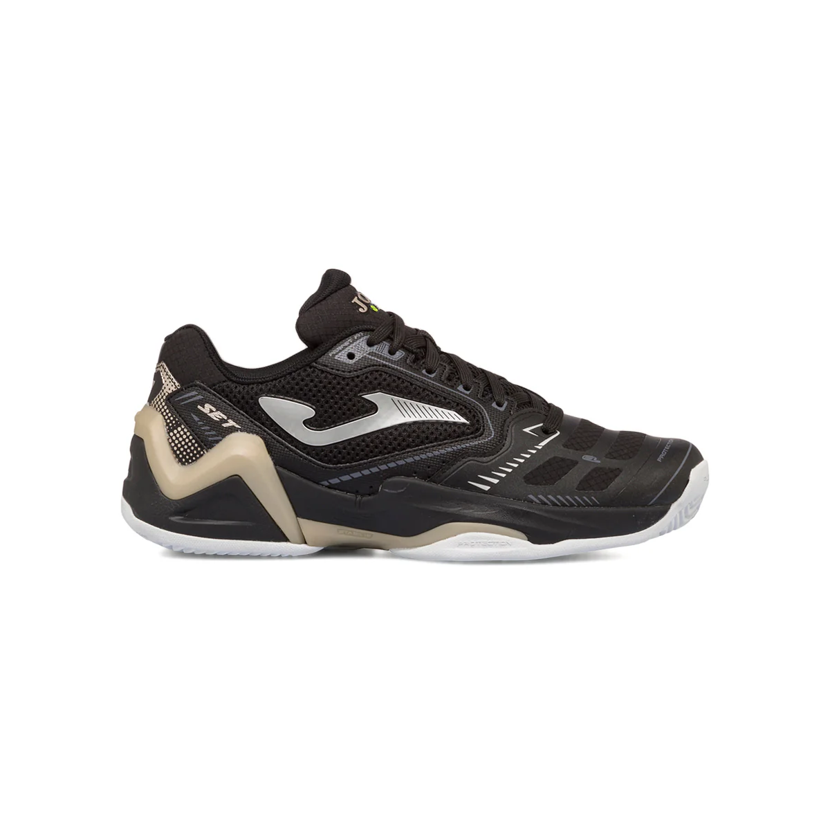 Scarpe da padel nere da donna con dettagli bianchi Joma T.Set