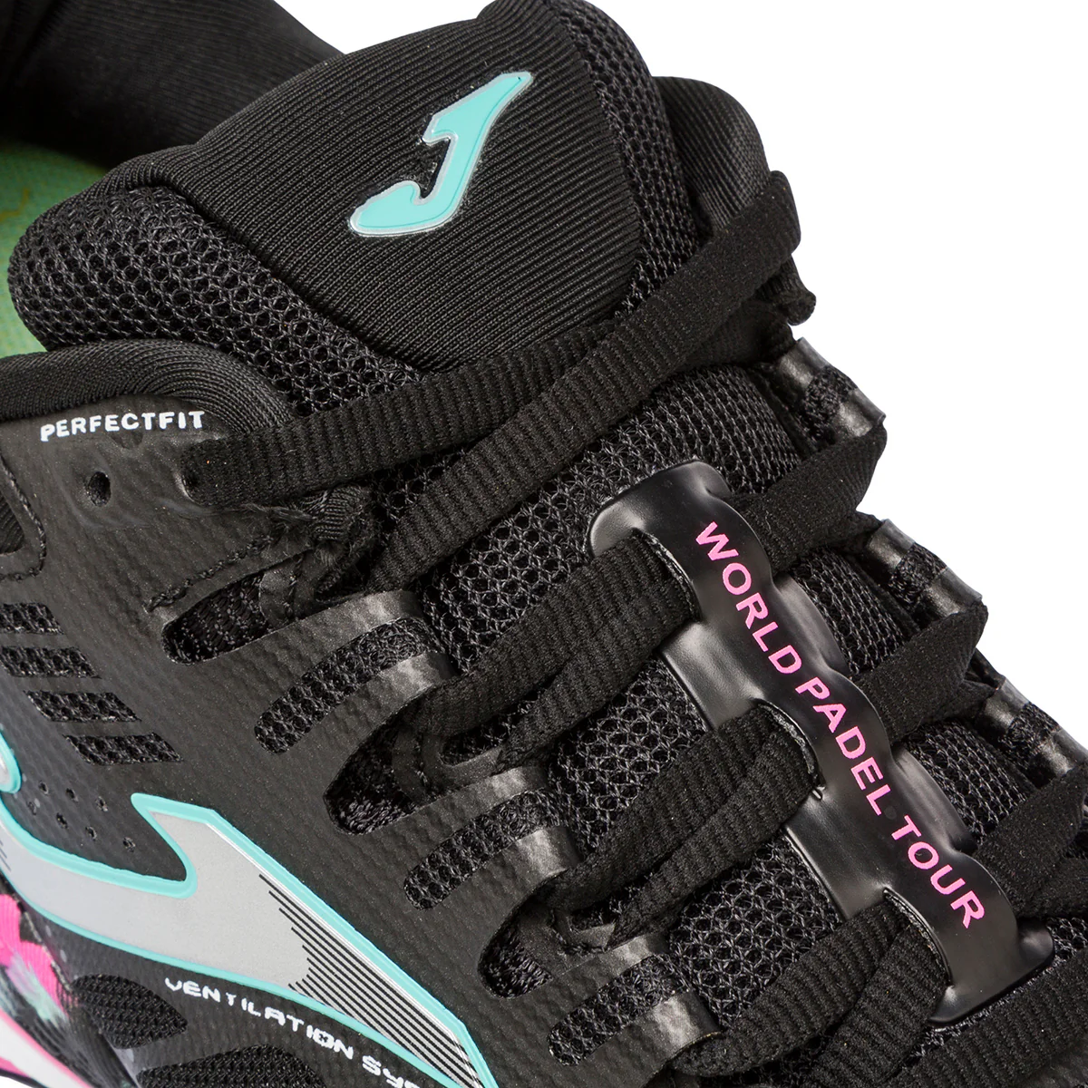 Scarpe da padel nere da donna con logo laterale Joma Slam 22 - Image 6