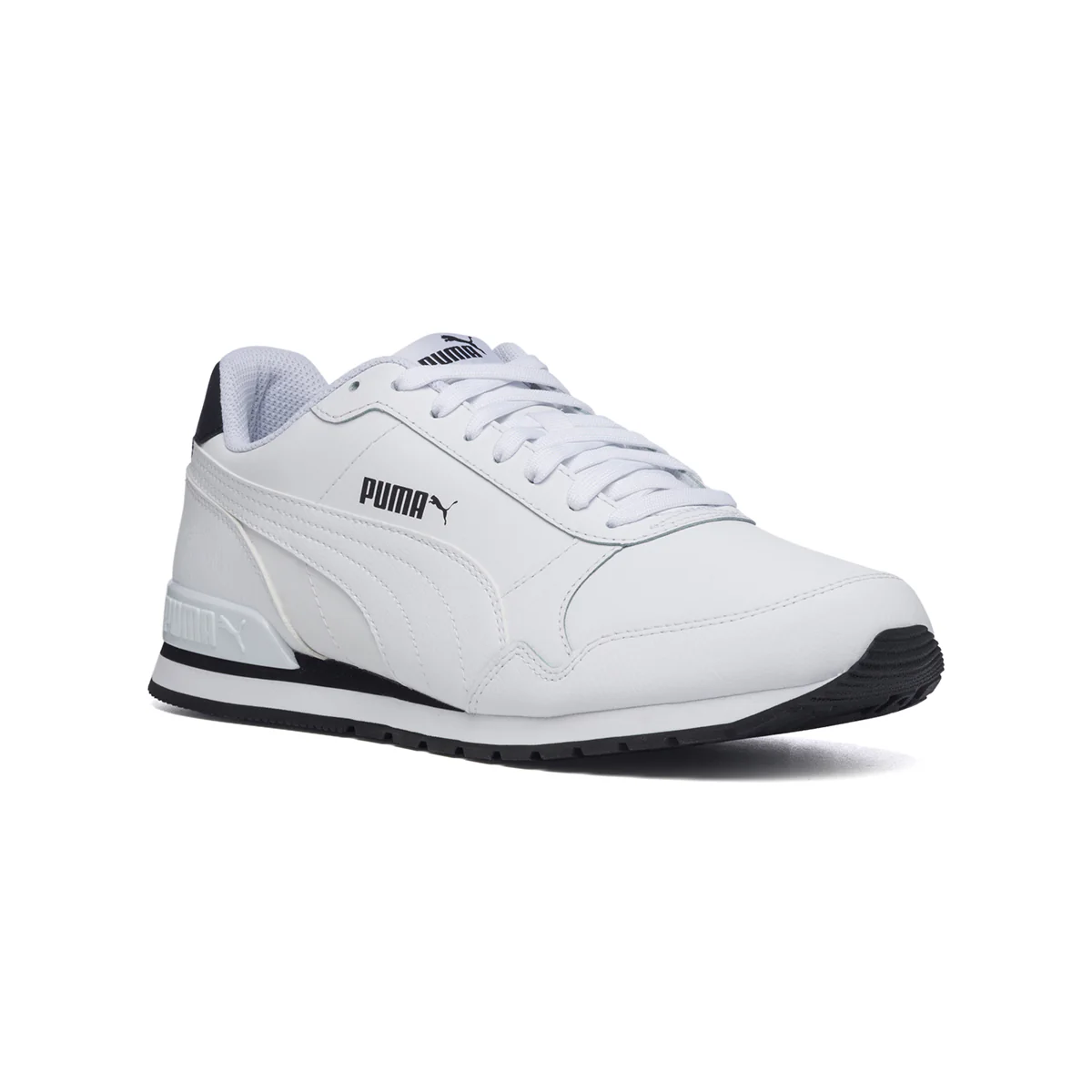 Sneakers bianche con dettaglio nero sul tallone Puma St Runner V2 Full L - Image 2