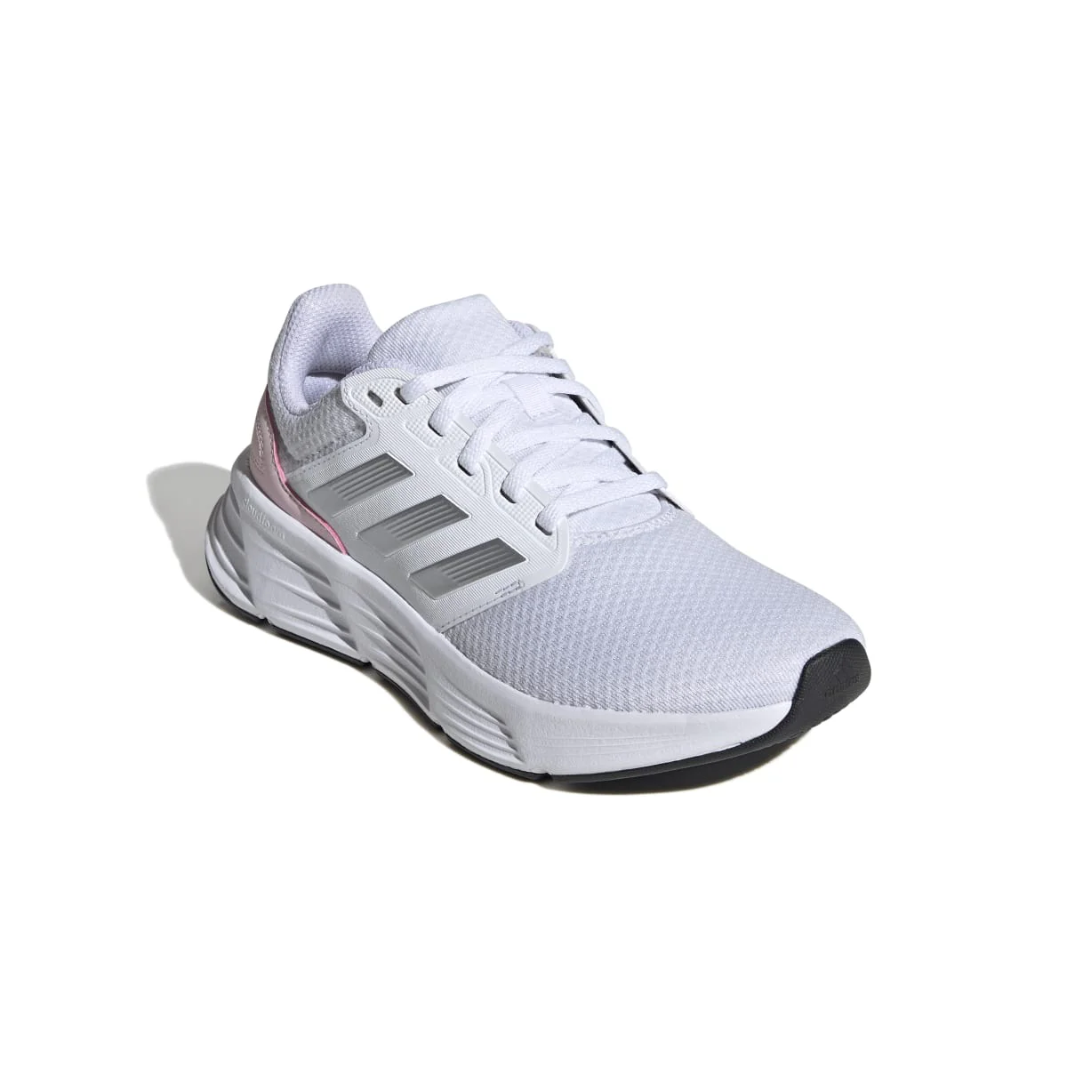 Scarpe da running bianche da donna con strisce argento adidas Galaxy 6 W - Image 5