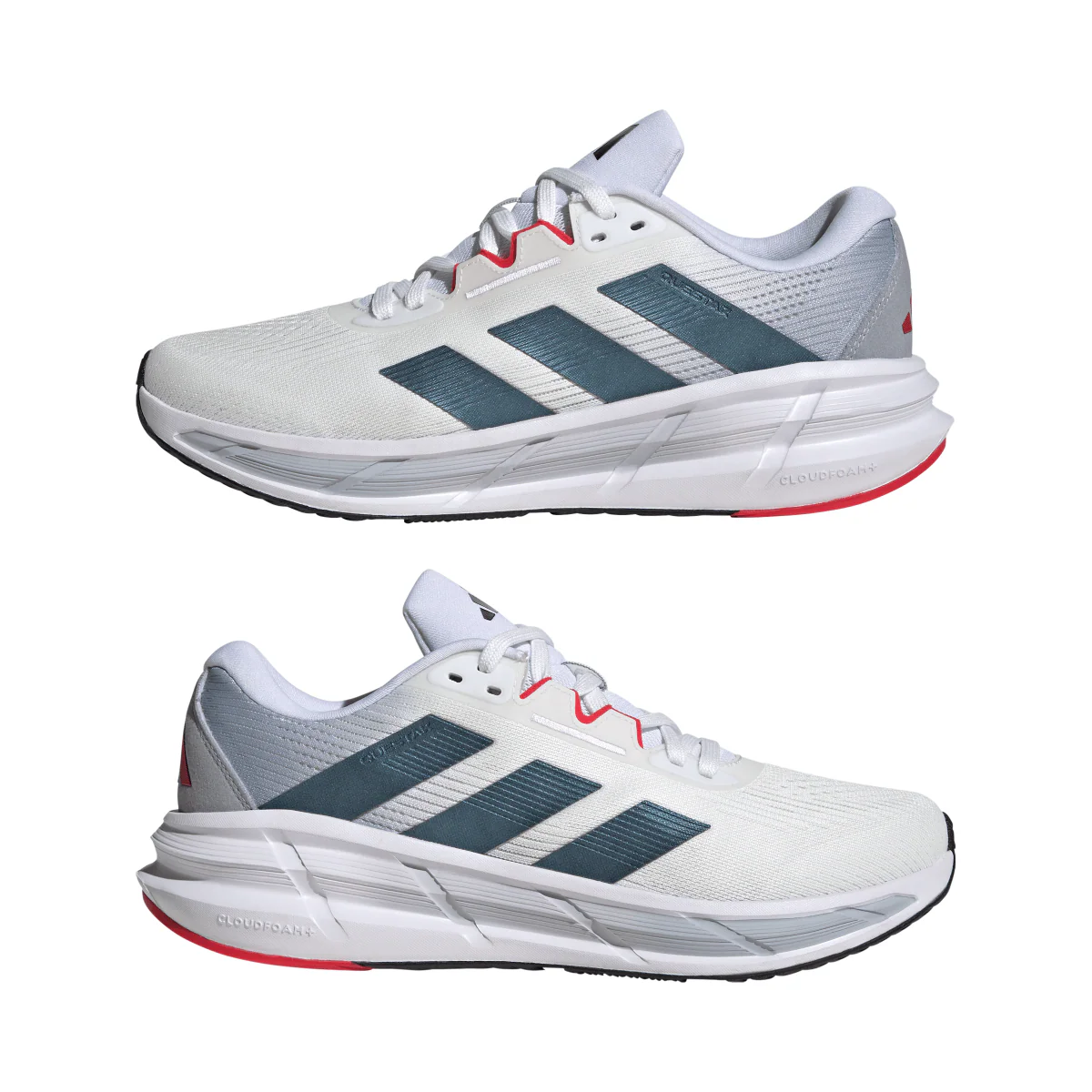 Scarpe da running bianche da uomo adidas Questar 3 Cloudfoam in mesh - Image 15