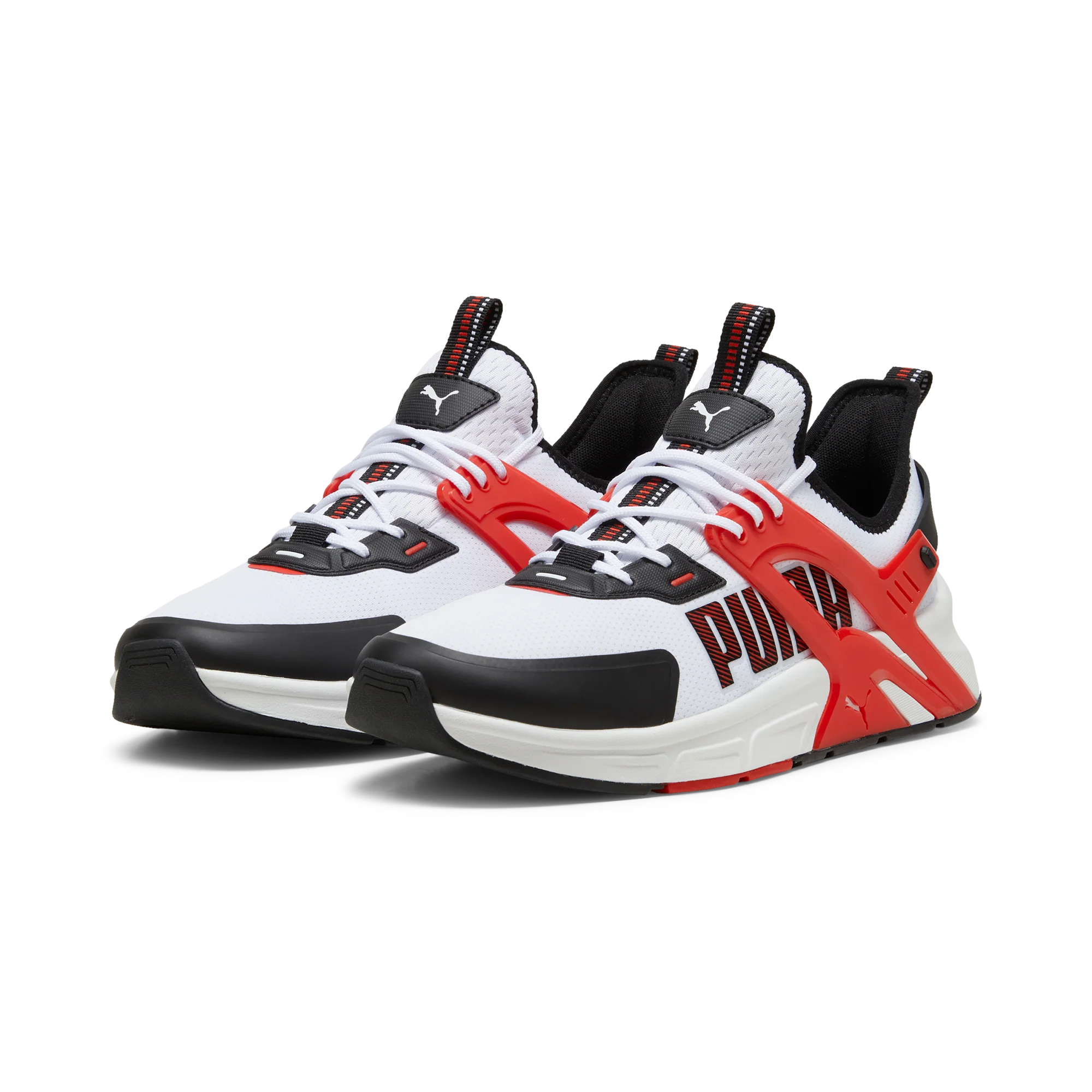 Scarpe da running bianche da uomo con dettagli rossi e neri Puma Pacer +