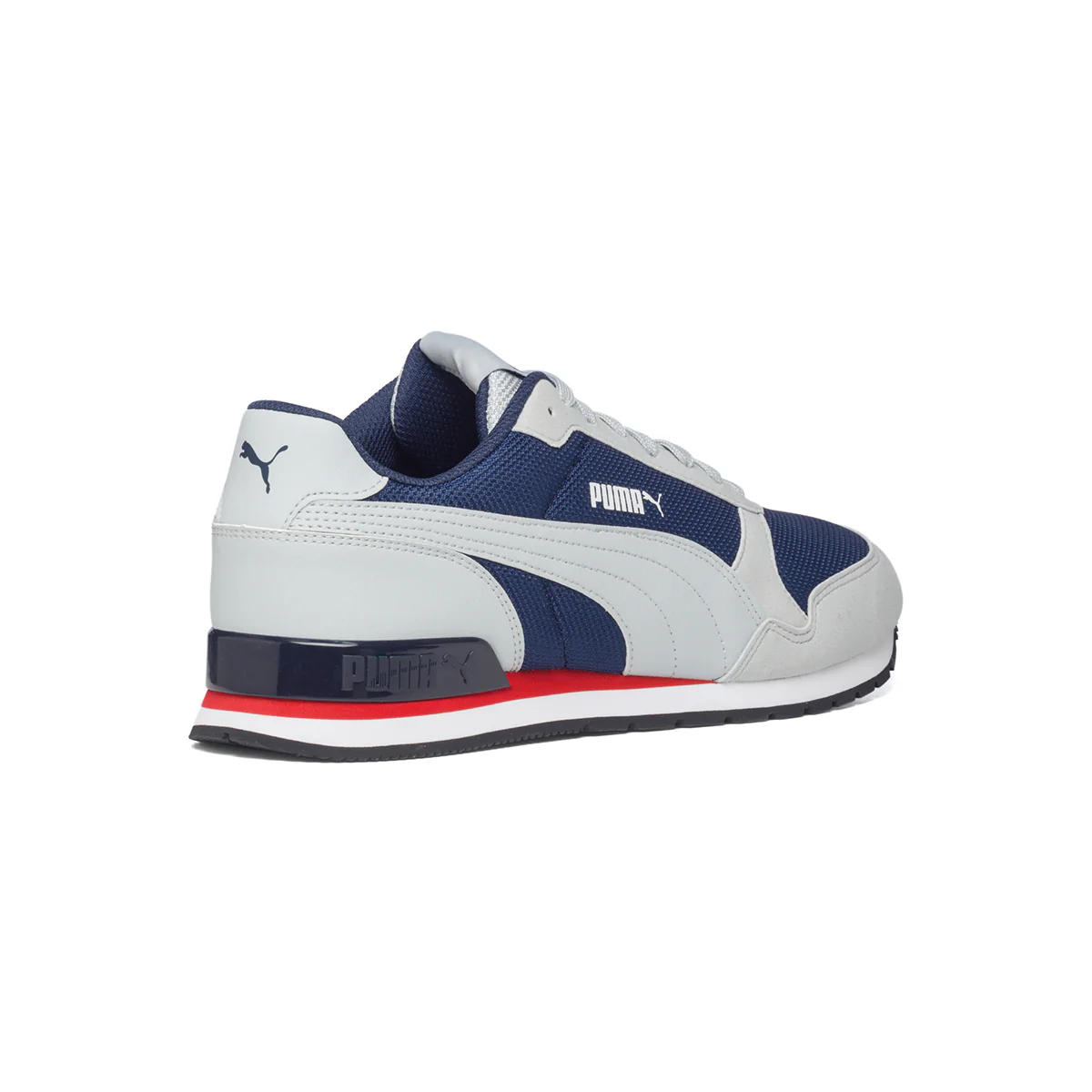 Sneakers bianche e blu in tessuto mesh Puma St Runner V2 - Image 3
