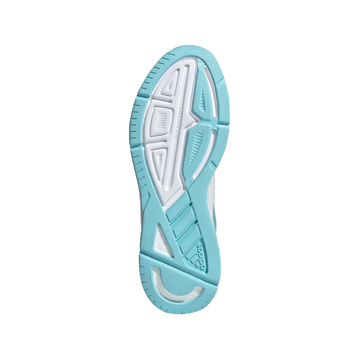 Scarpe da running bianche in tessuto mesh con soletta in EVA adibouncy e intersuola Boost adidas Res - Image 5