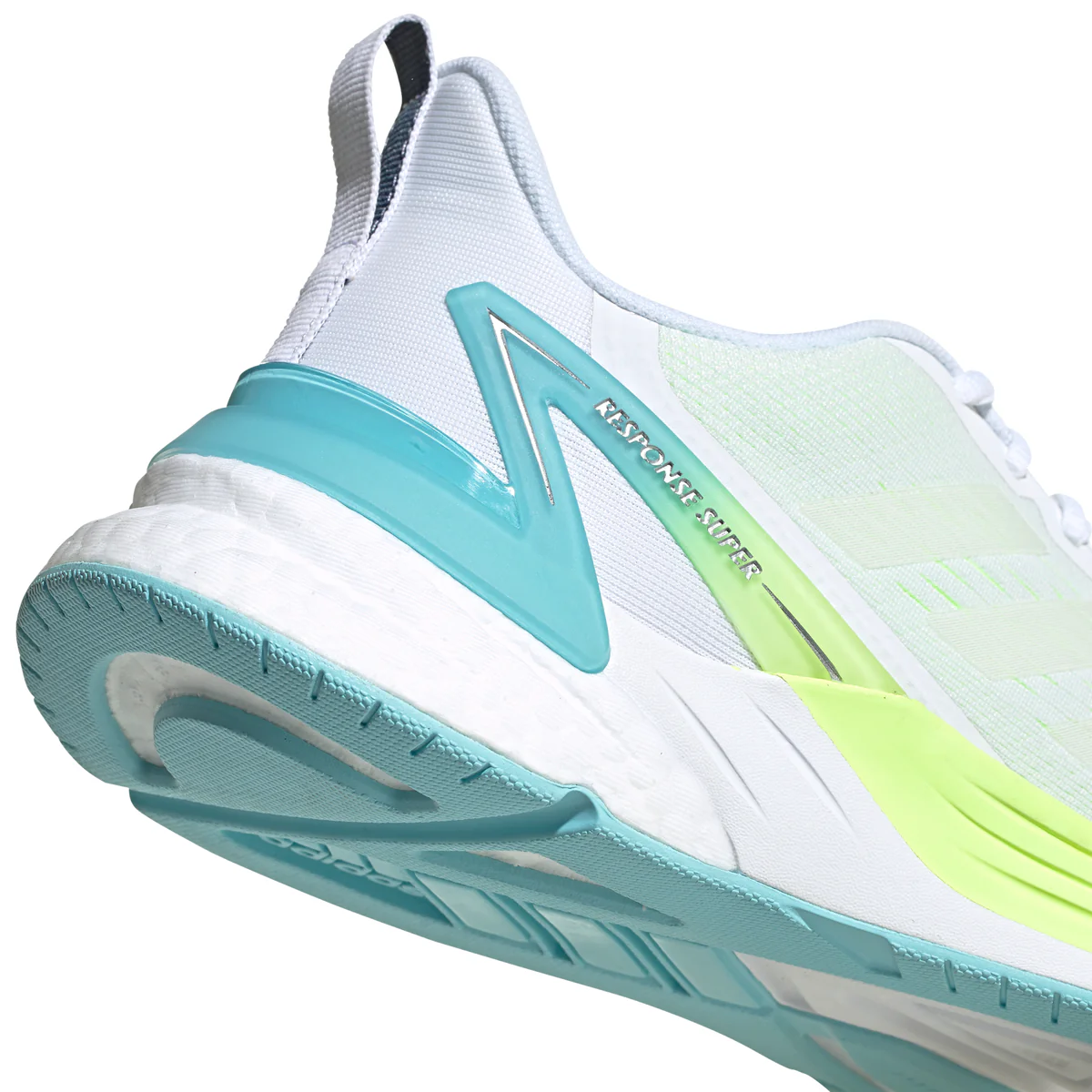 Scarpe da running bianche in tessuto mesh con soletta in EVA adibouncy e intersuola Boost adidas Res - Image 6