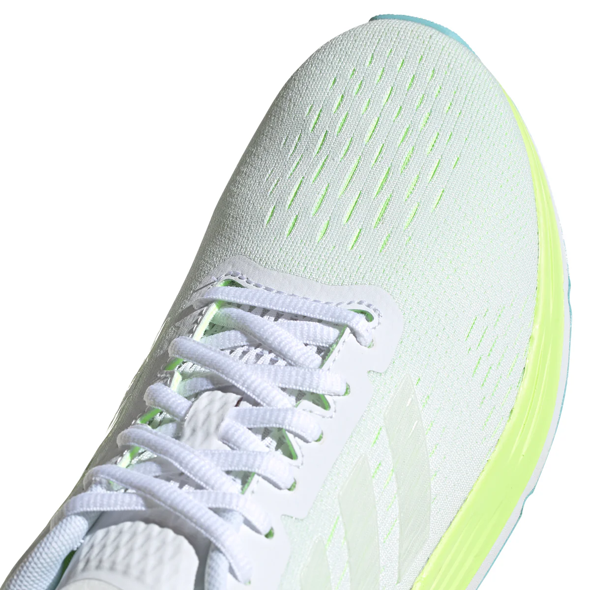 Scarpe da running bianche in tessuto mesh con soletta in EVA adibouncy e intersuola Boost adidas Res - Image 7