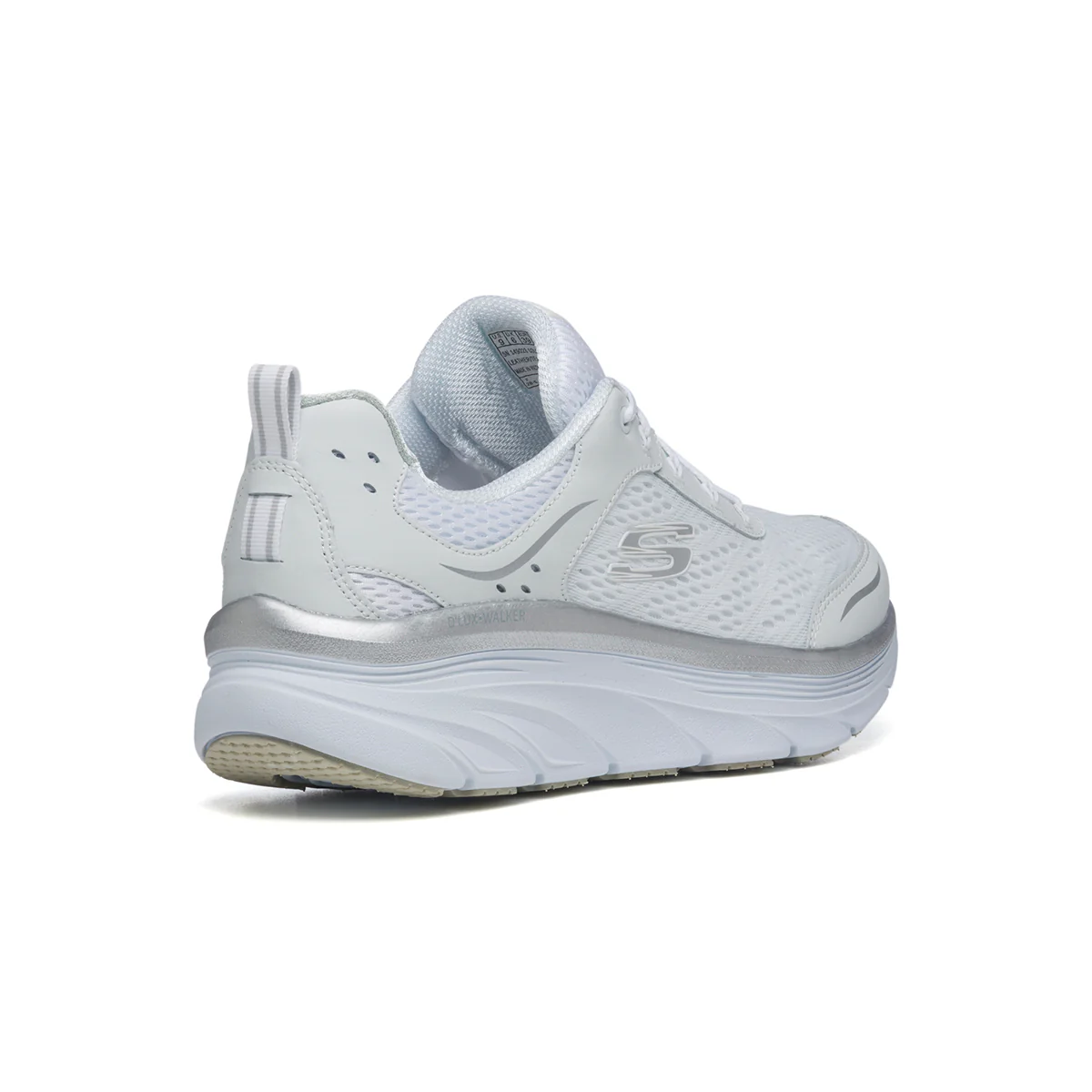 Scarpe da running bianche in tessuto mesh con soletta Memory Foam Skechers D'Lux Walker - Image 3