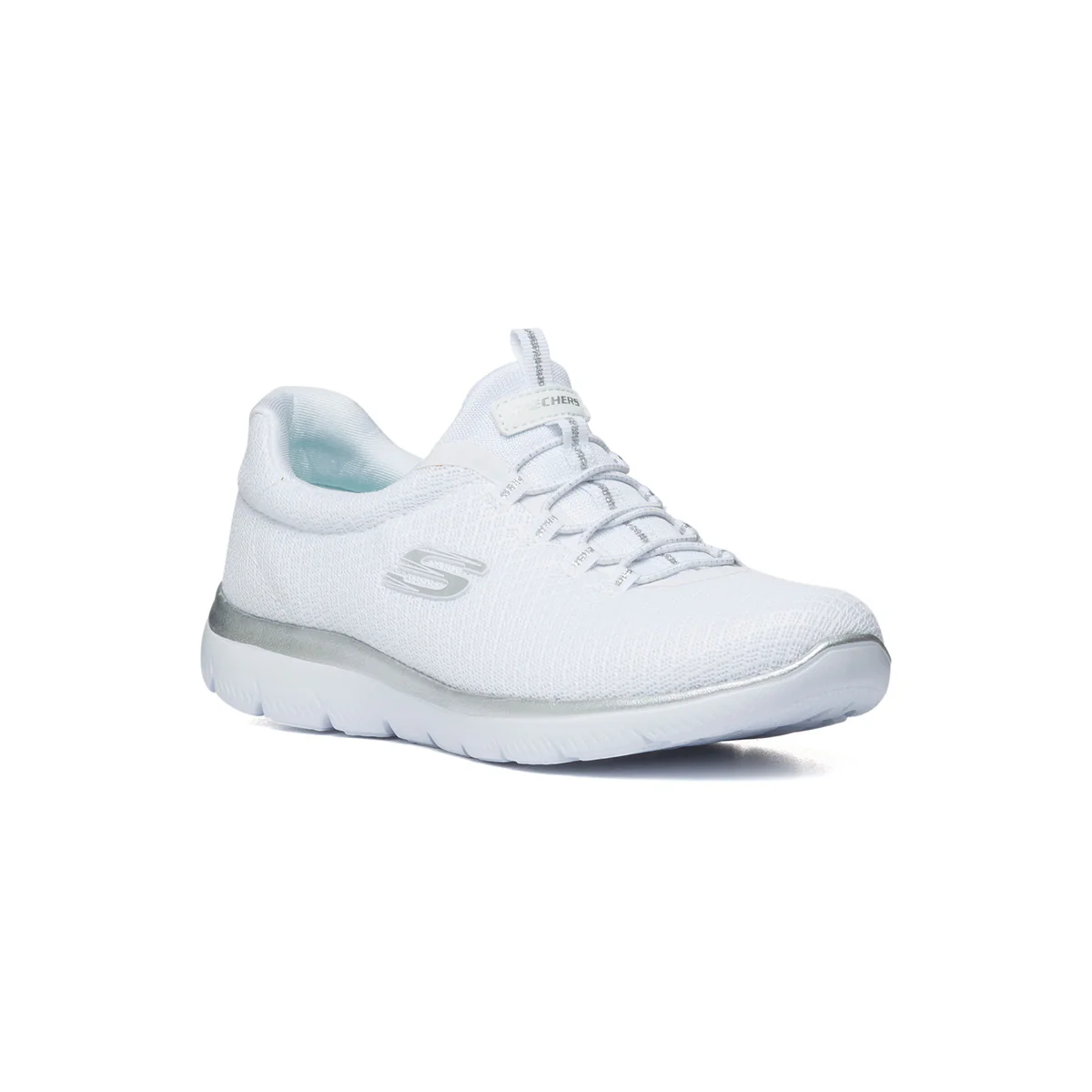 Scarpe da running bianche in tessuto mesh Skechers Summits - Image 2
