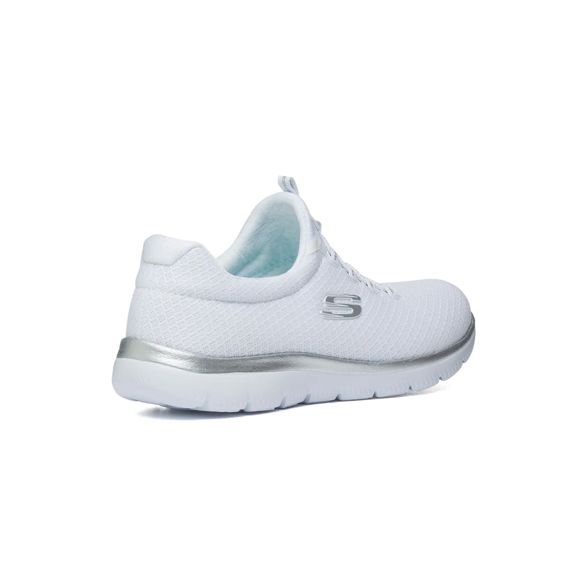 Scarpe da running bianche in tessuto mesh Skechers Summits - Image 3