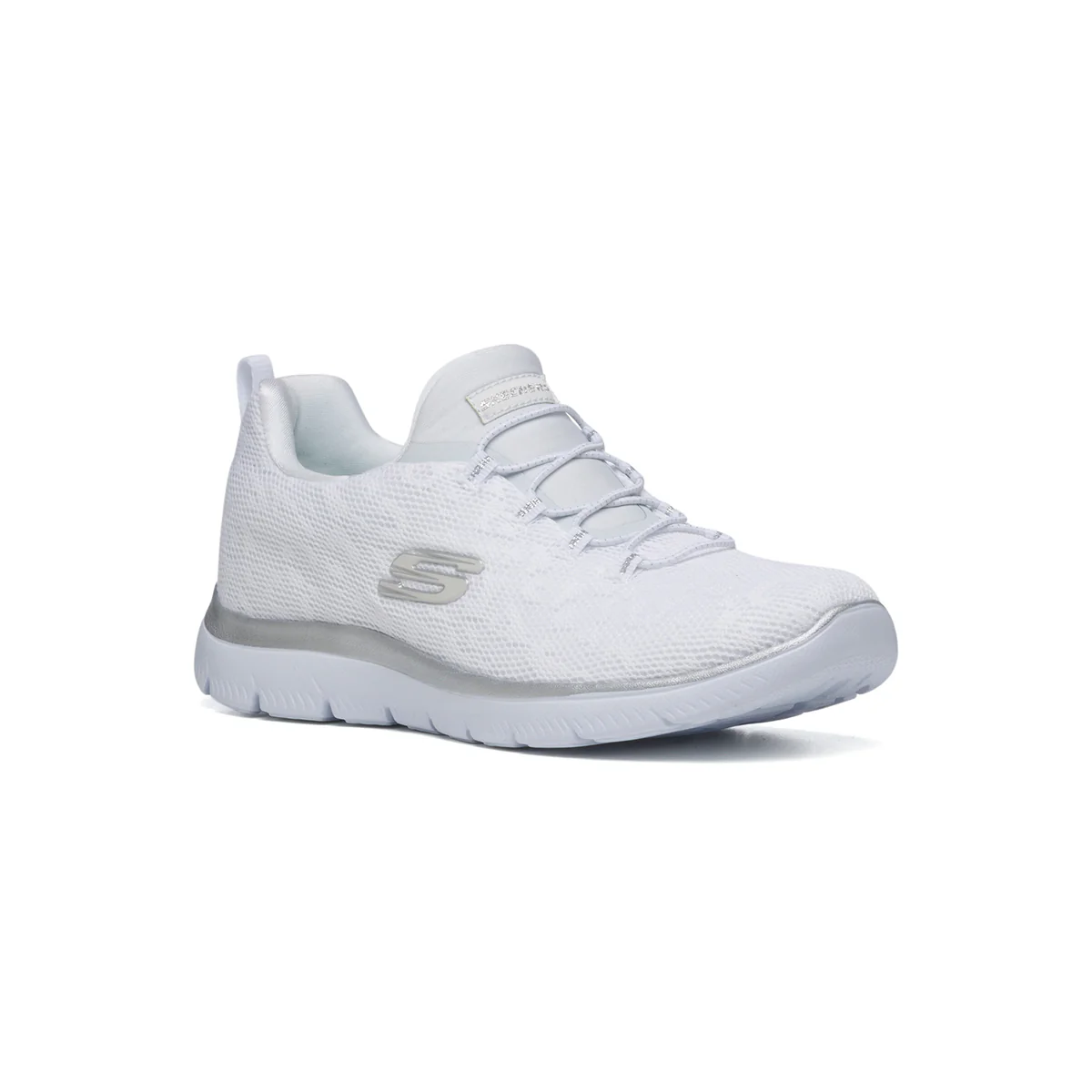 Scarpe da running bianche in tessuto mesh Skechers Summits - Image 2