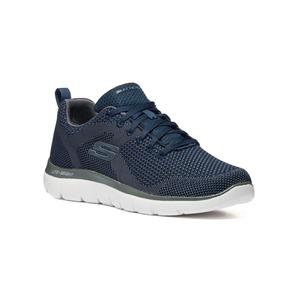 Scarpe da running blu con sottopiede Memory Foam e intersuola Lite-Weight Skechers Summits - Image 2