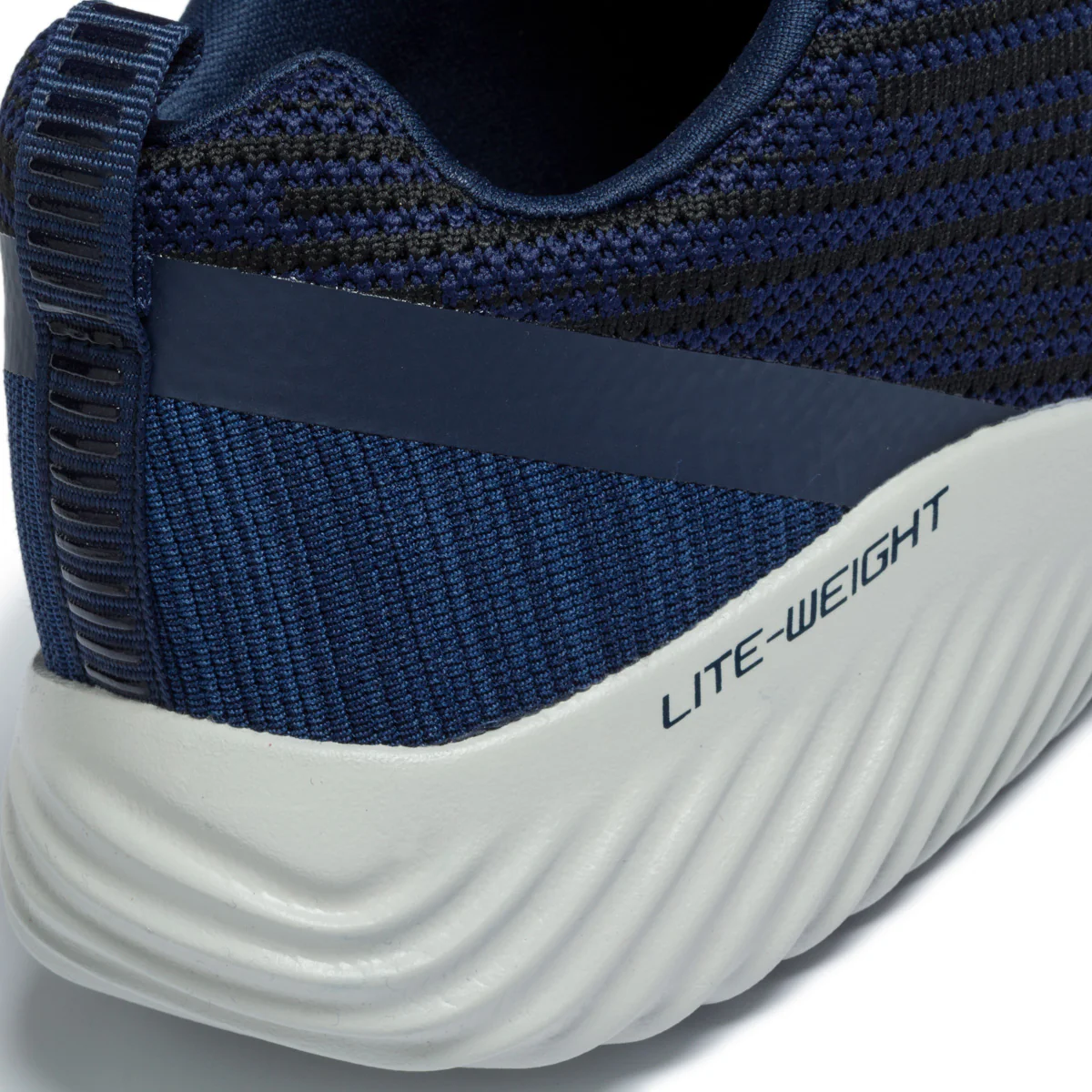 Scarpe da running blu con sottopiede Memory Foam Skechers Bounder - Image 7