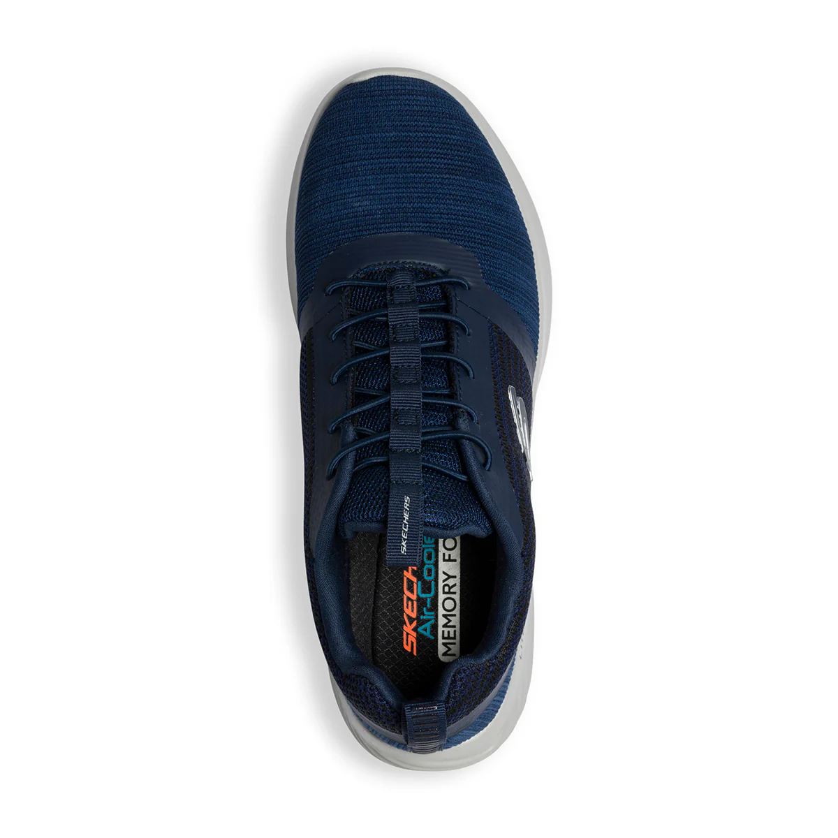 Scarpe da running blu con sottopiede Memory Foam Skechers Bounder - Image 8