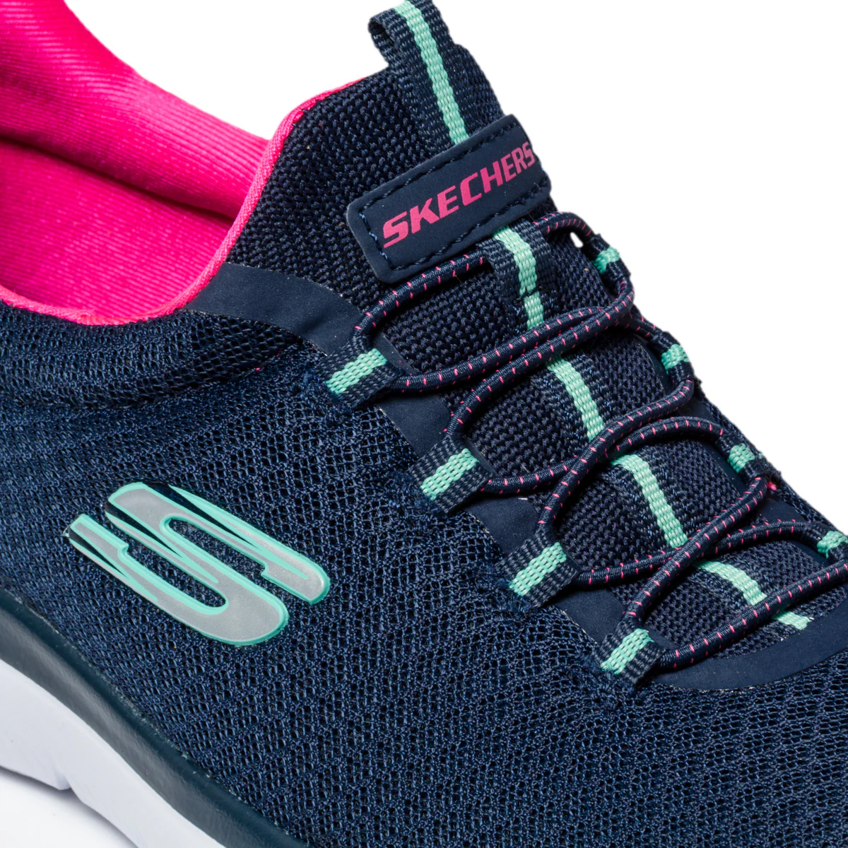Scarpe da running blu con sottopiede Memory Foam Skechers Summits - Image 14