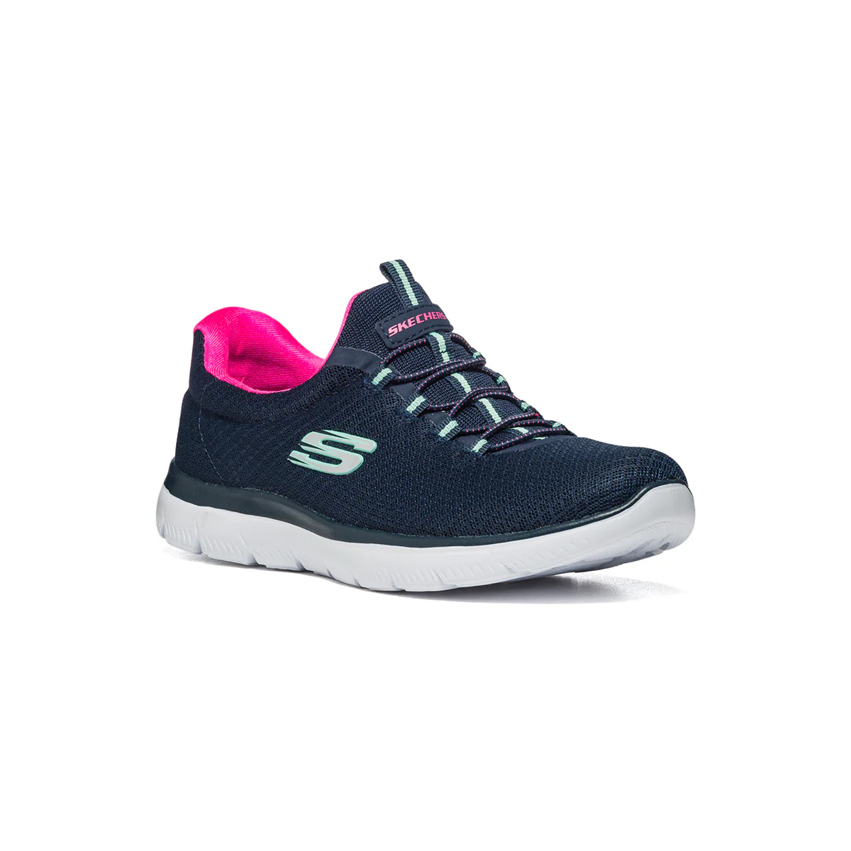 Scarpe da running blu con sottopiede Memory Foam Skechers Summits - Image 2