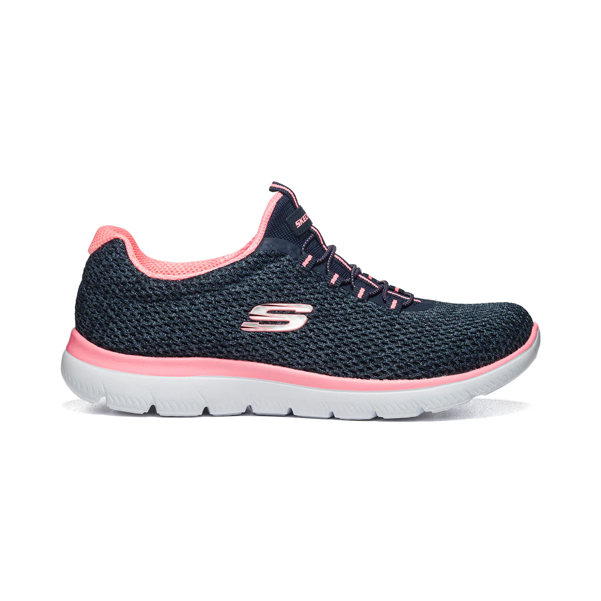 Scarpe da running blu con sottopiede Memory Foam Skechers Summits