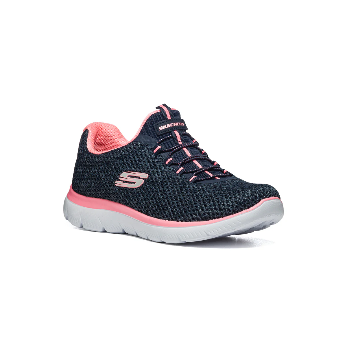 Scarpe da running blu con sottopiede Memory Foam Skechers Summits - Image 2