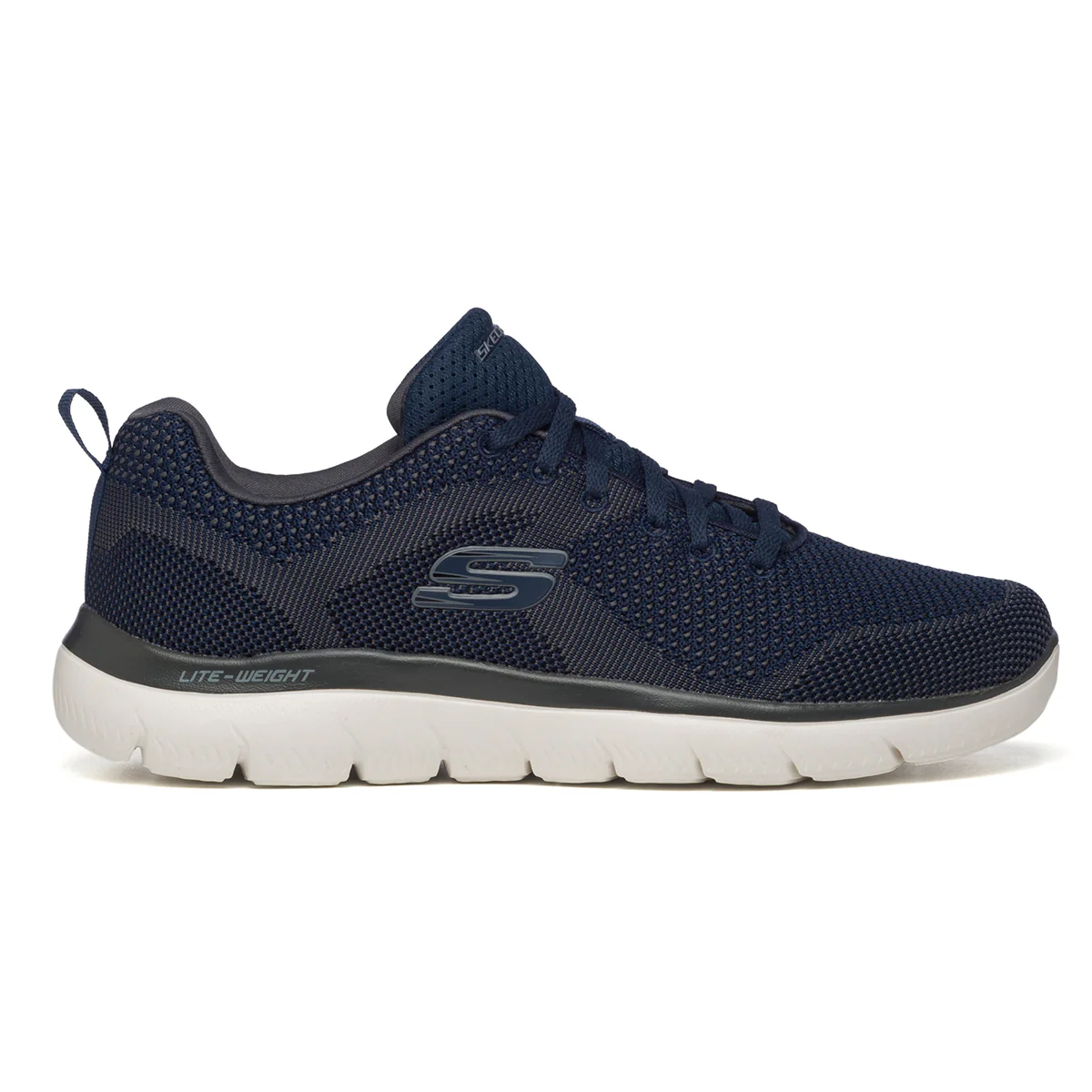 Scarpe da running blu con suola Memory Foam Skechers Summits