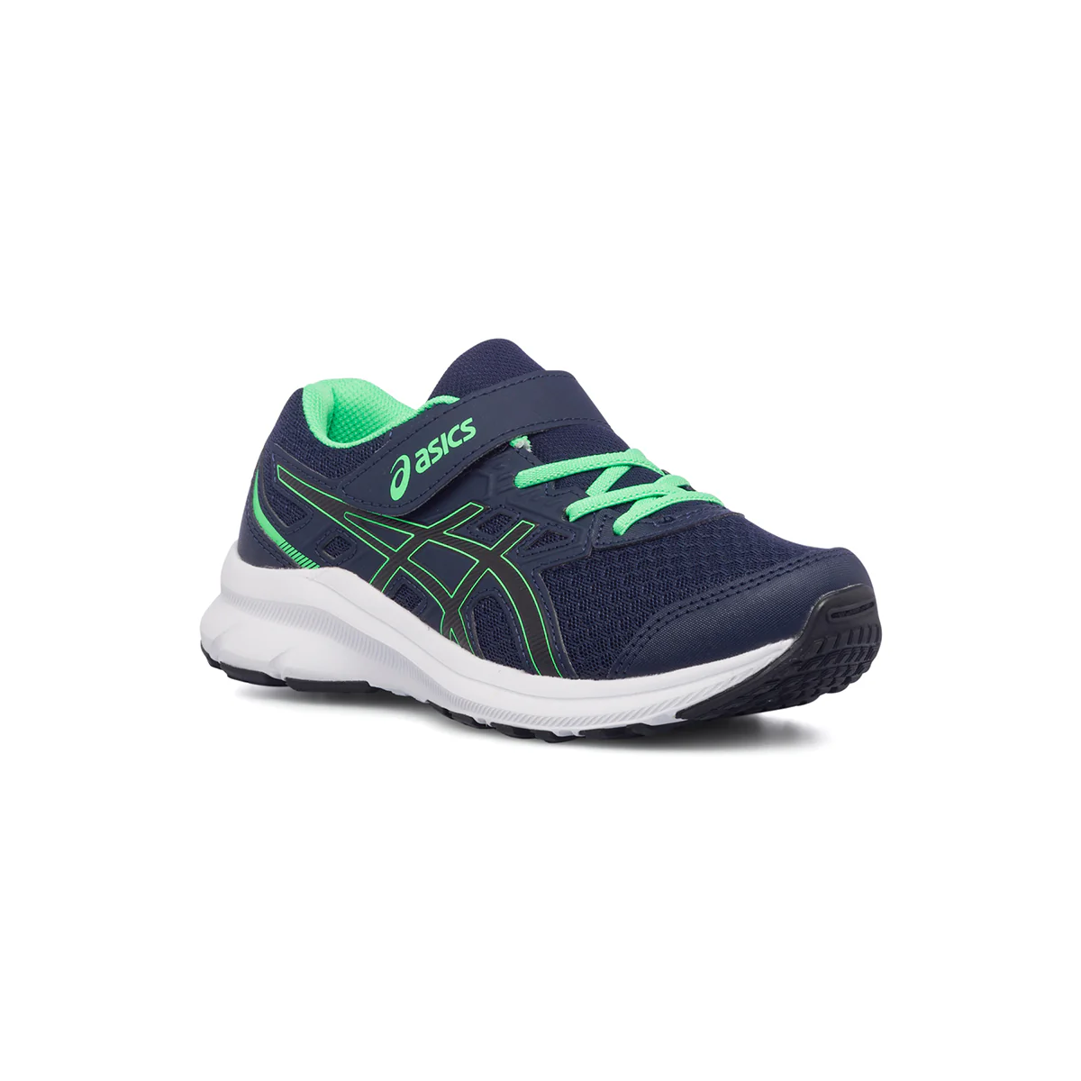 Scarpe da running blu da bambino con strisce laterali a contrasto Asics Jolt 3 PS - Image 7