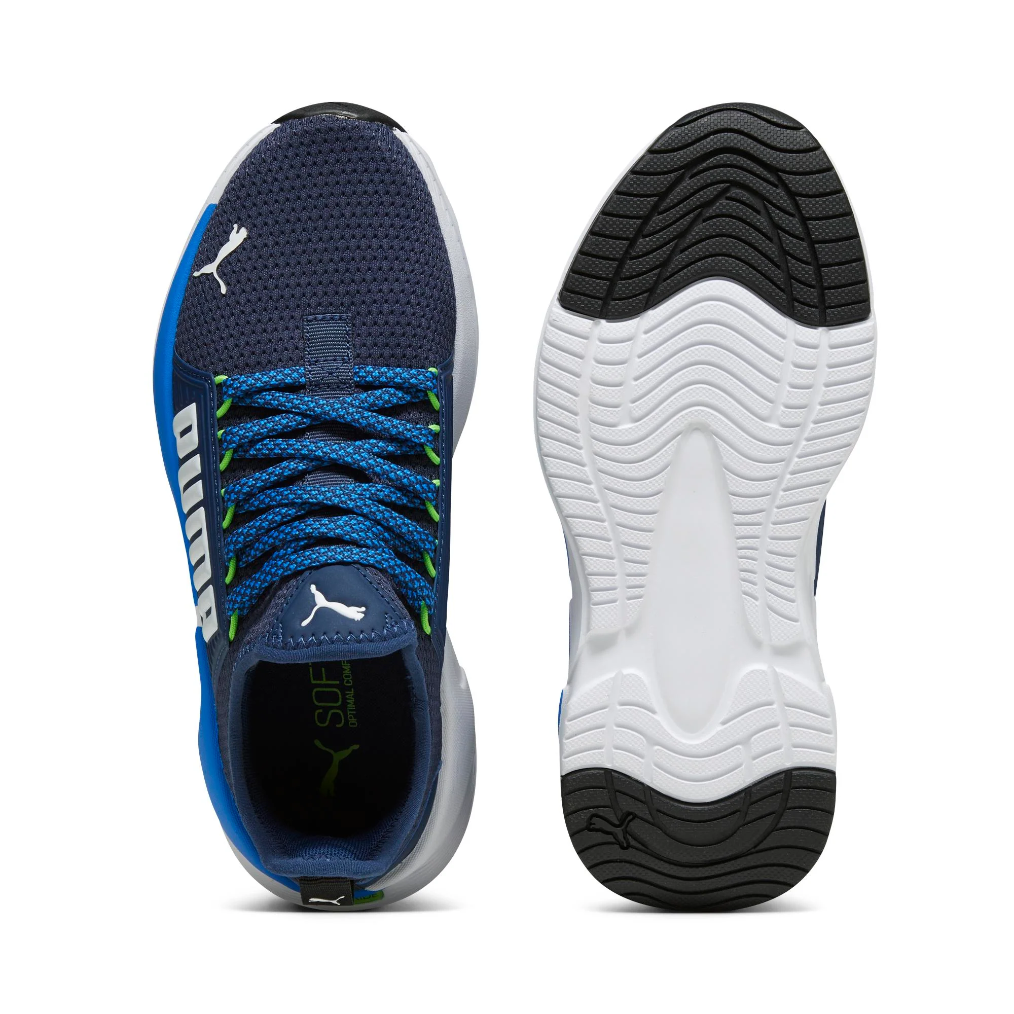 Scarpe da running blu da ragazzo con logo laterale Puma Softride Premier Jr - Image 4