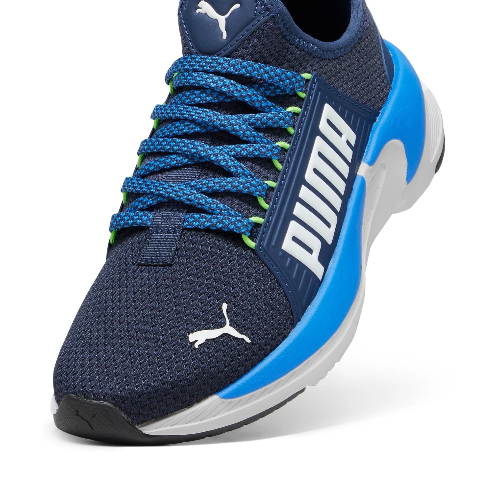 Scarpe da running blu da ragazzo con logo laterale Puma Softride Premier Jr - Image 6