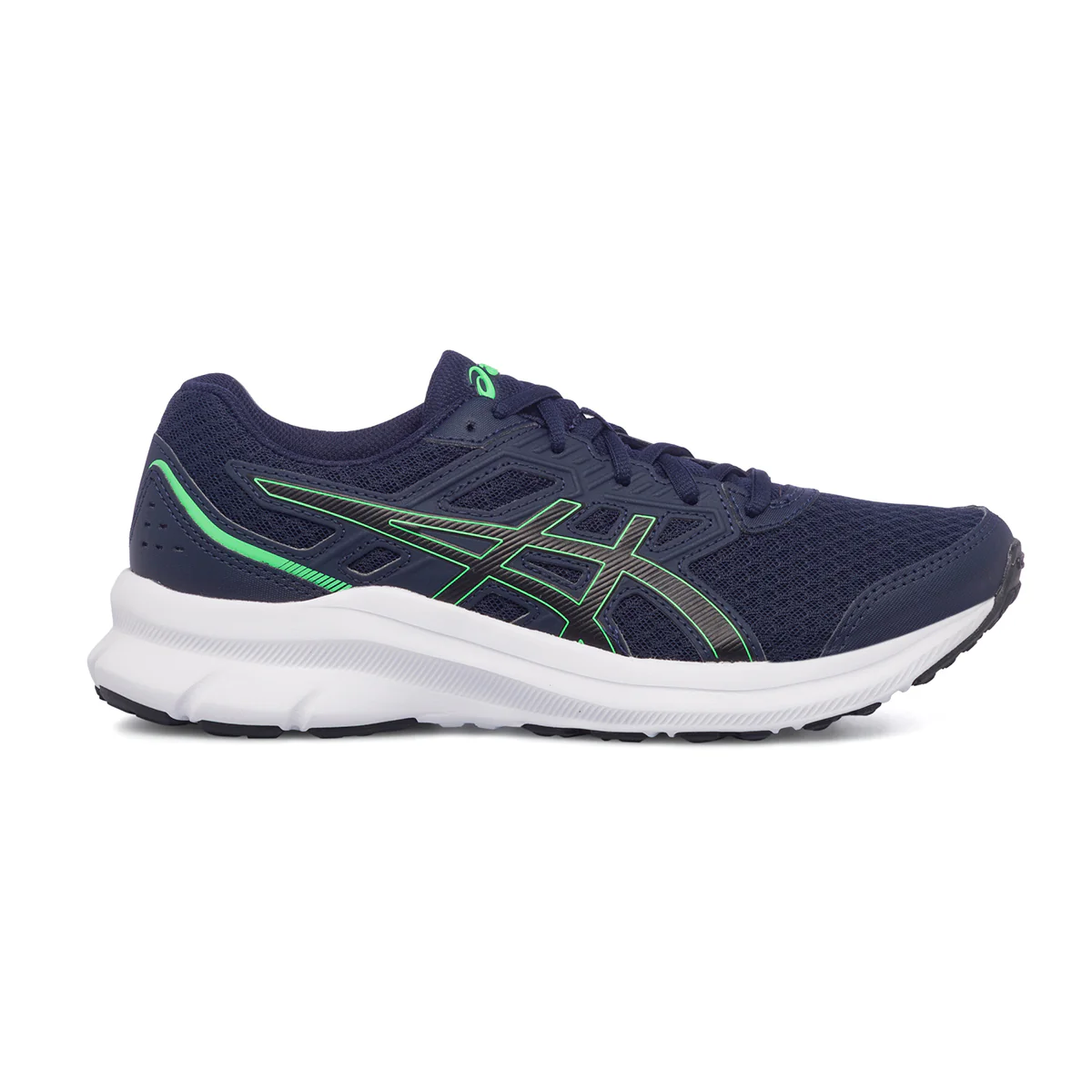 Scarpe da running blu da ragazzo con strisce laterali a contrasto Asics Jolt 3 GS - Image 6