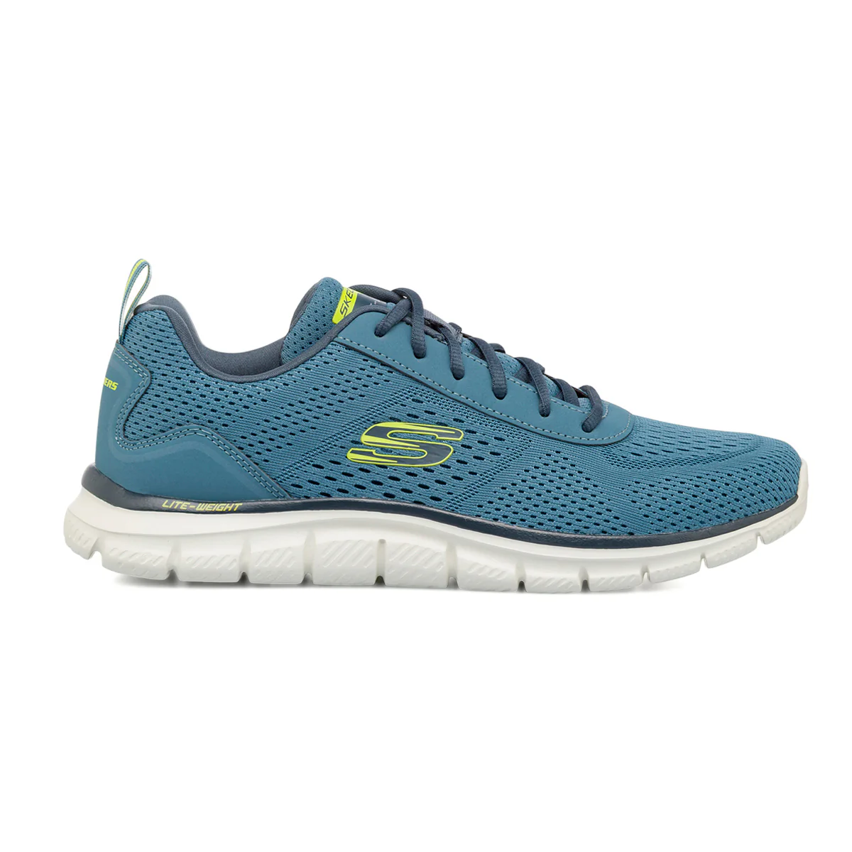 Scarpe da running blu da Uomo con soletta Memory Foam Skechers Track