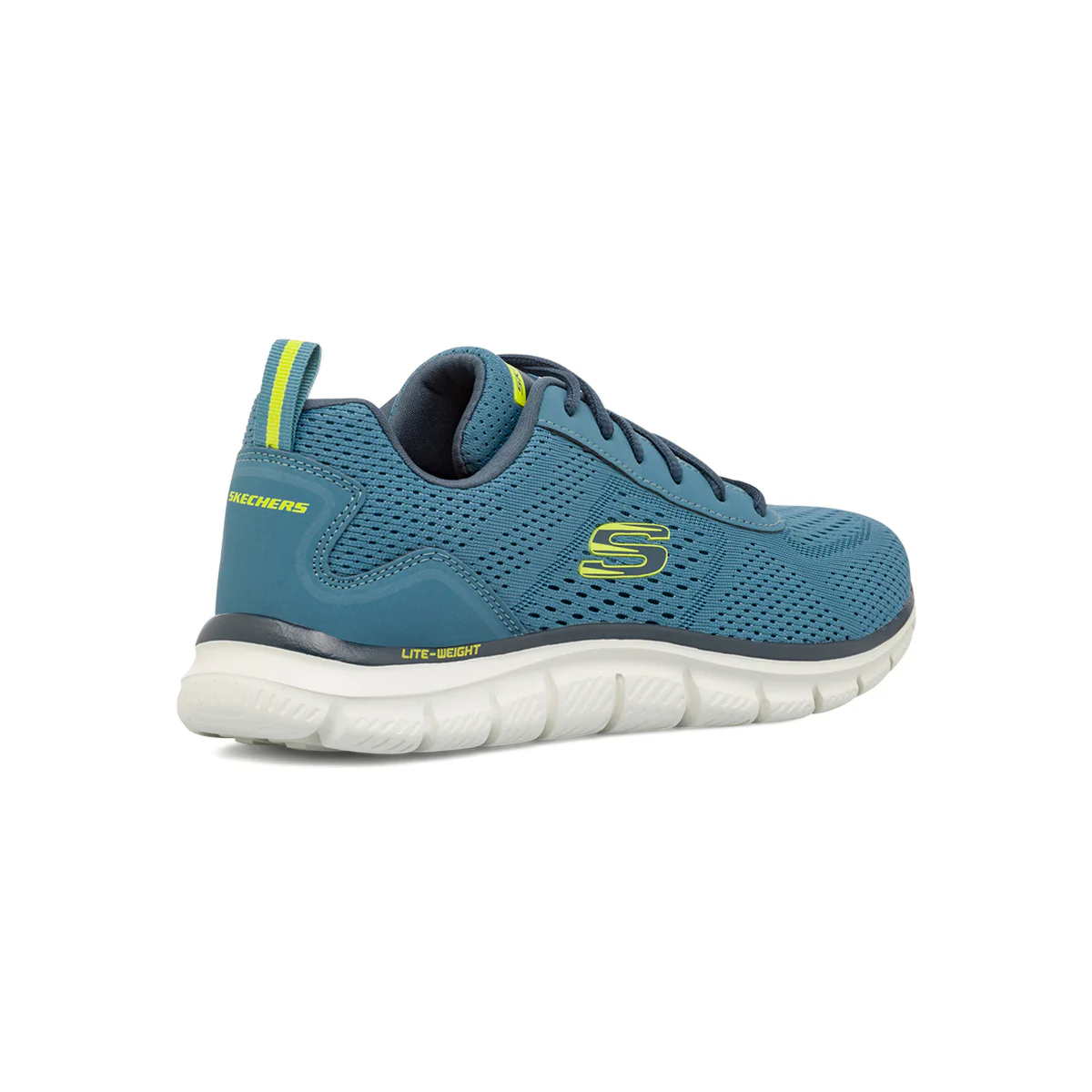 Scarpe da running blu da Uomo con soletta Memory Foam Skechers Track - Image 3