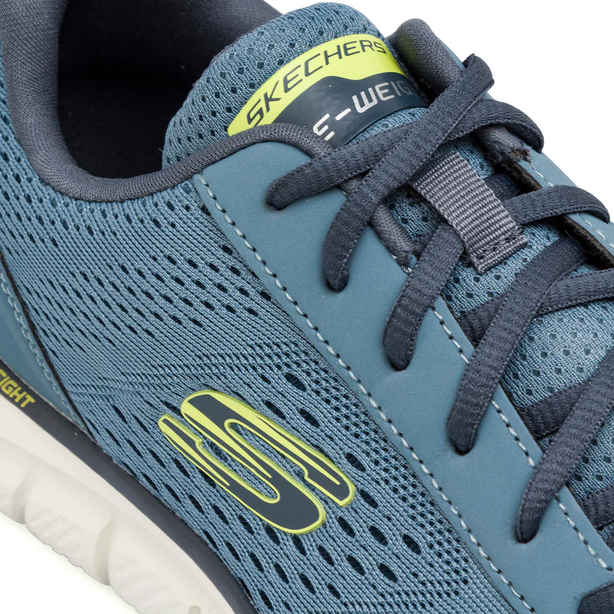 Scarpe da running blu da Uomo con soletta Memory Foam Skechers Track - Image 5