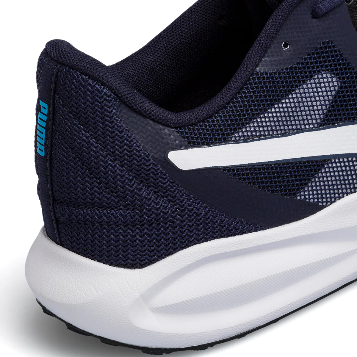 Scarpe da running blu da uomo in tessuto mesh con ammortizzazione SoftFoam+ Puma Twitch Runner - Image 13