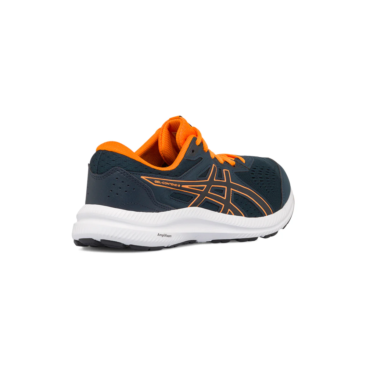 Scarpe da running blu e arancioni con suola ammortizzata Amplifoam Asics Gel Contend 8 - Image 3